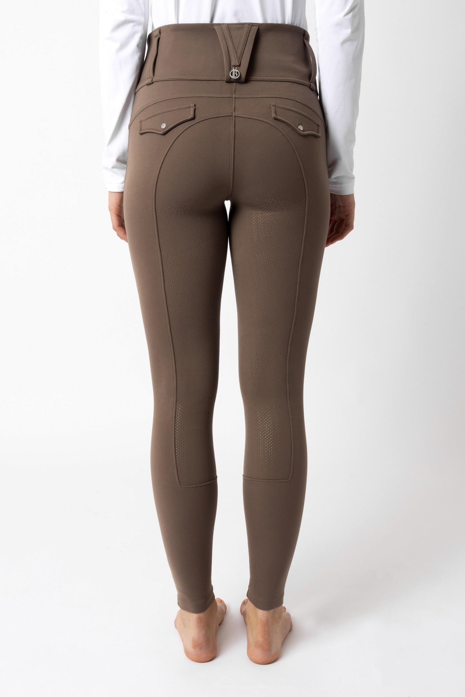 B Vertigo Chiara Women's Compression Hybrid Breeches With Full Grip Womens Breeches