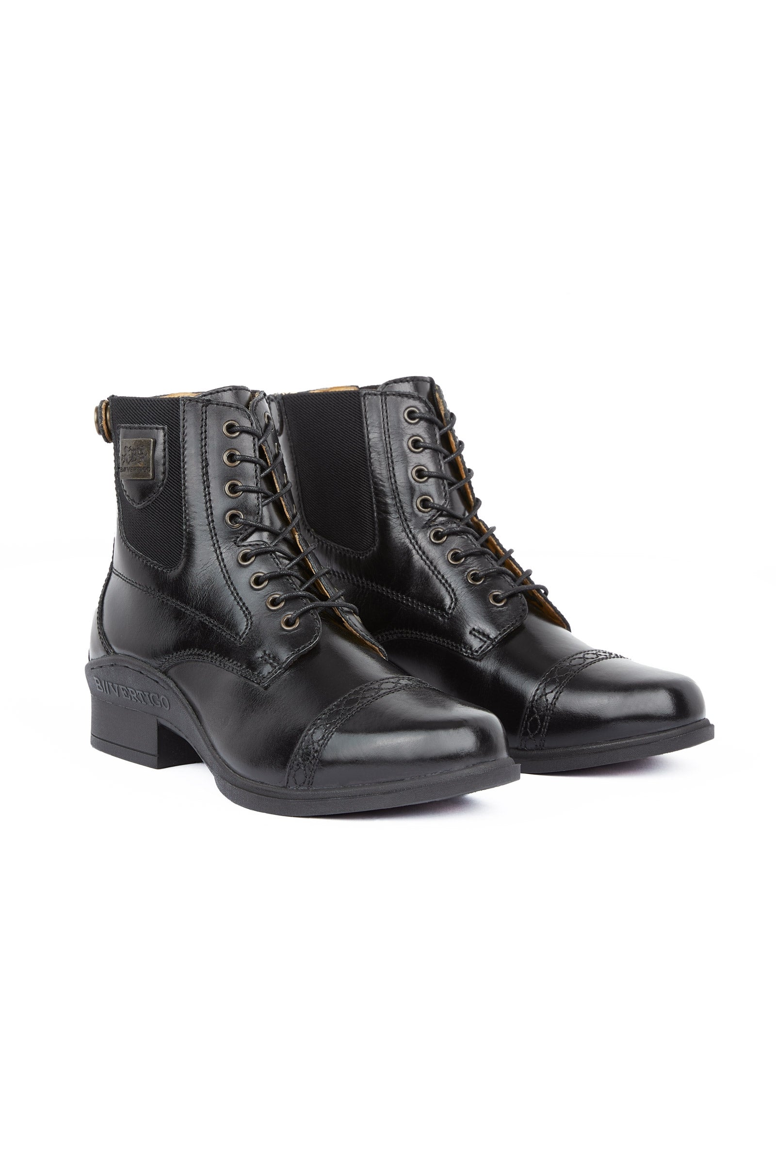 B Vertigo Bottines Jodhpur Cuir, lacets devant, Jupiter, femme Bottes d'équitation & chaps