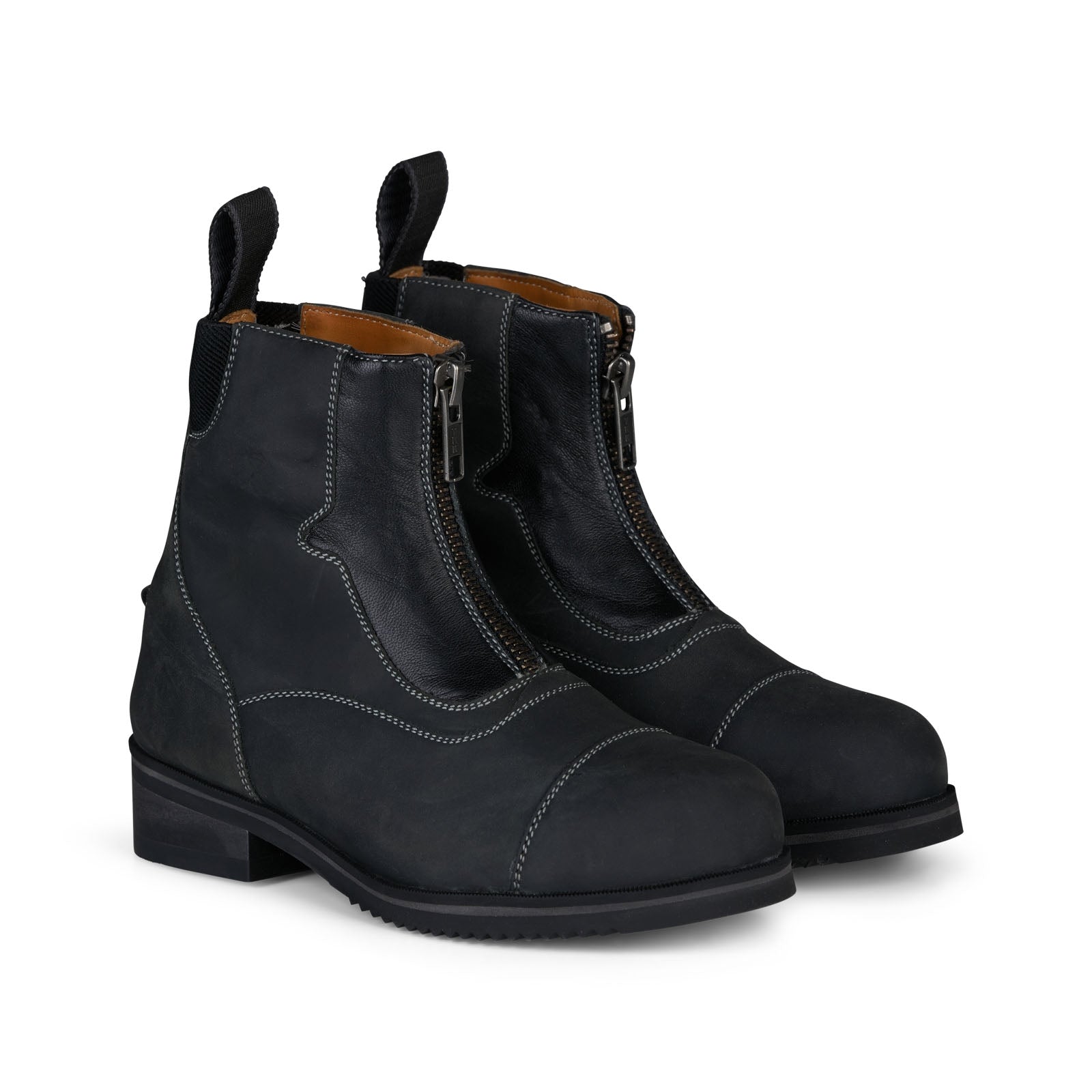 Horze Bottines Jodhpur Seville pour enfant avec fermeture à glissière devant Bottes d'équitation & chaps