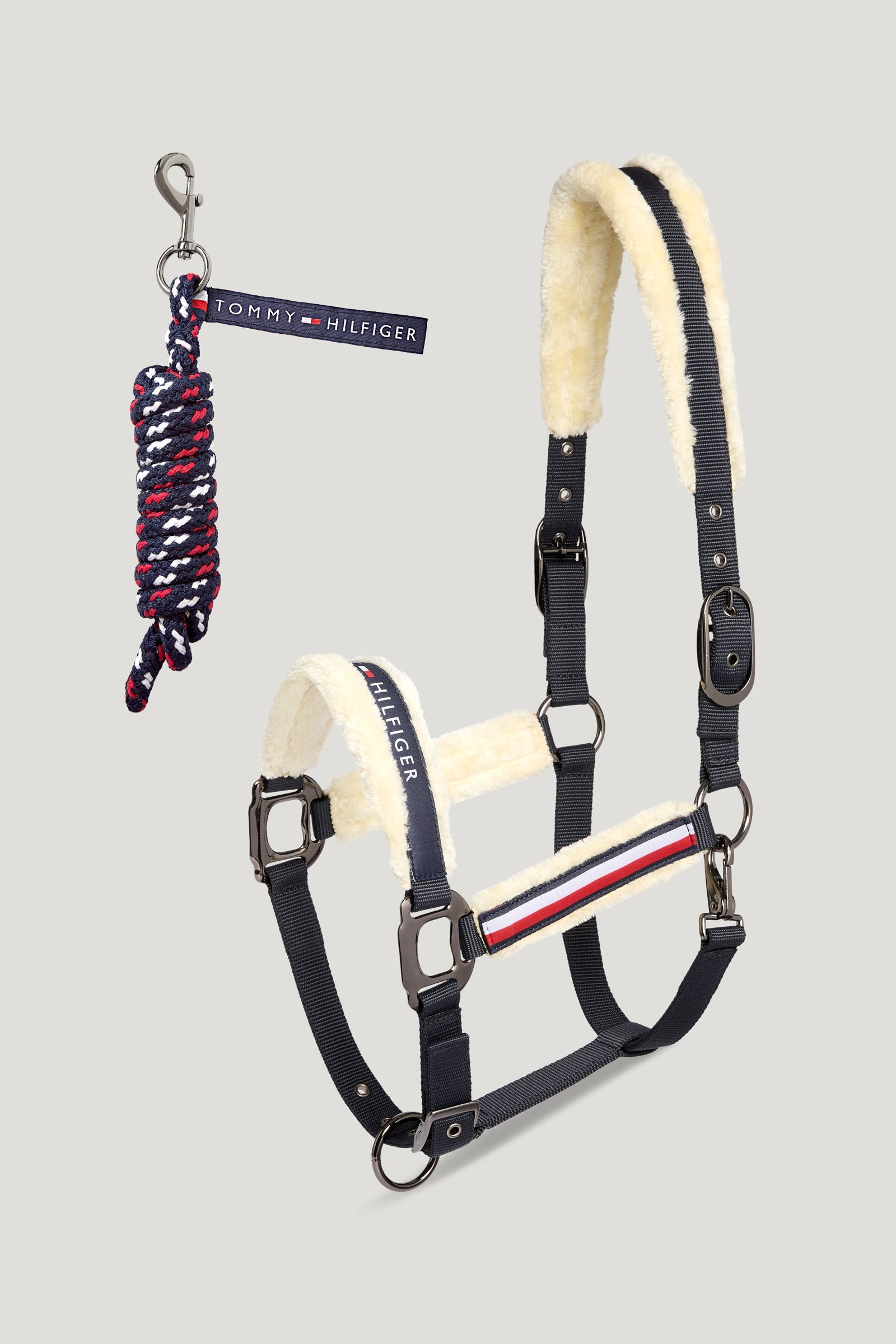 Tommy Hilfiger Equestrian Yale ensemble licol en fausse fourrure et longe Licols & longes