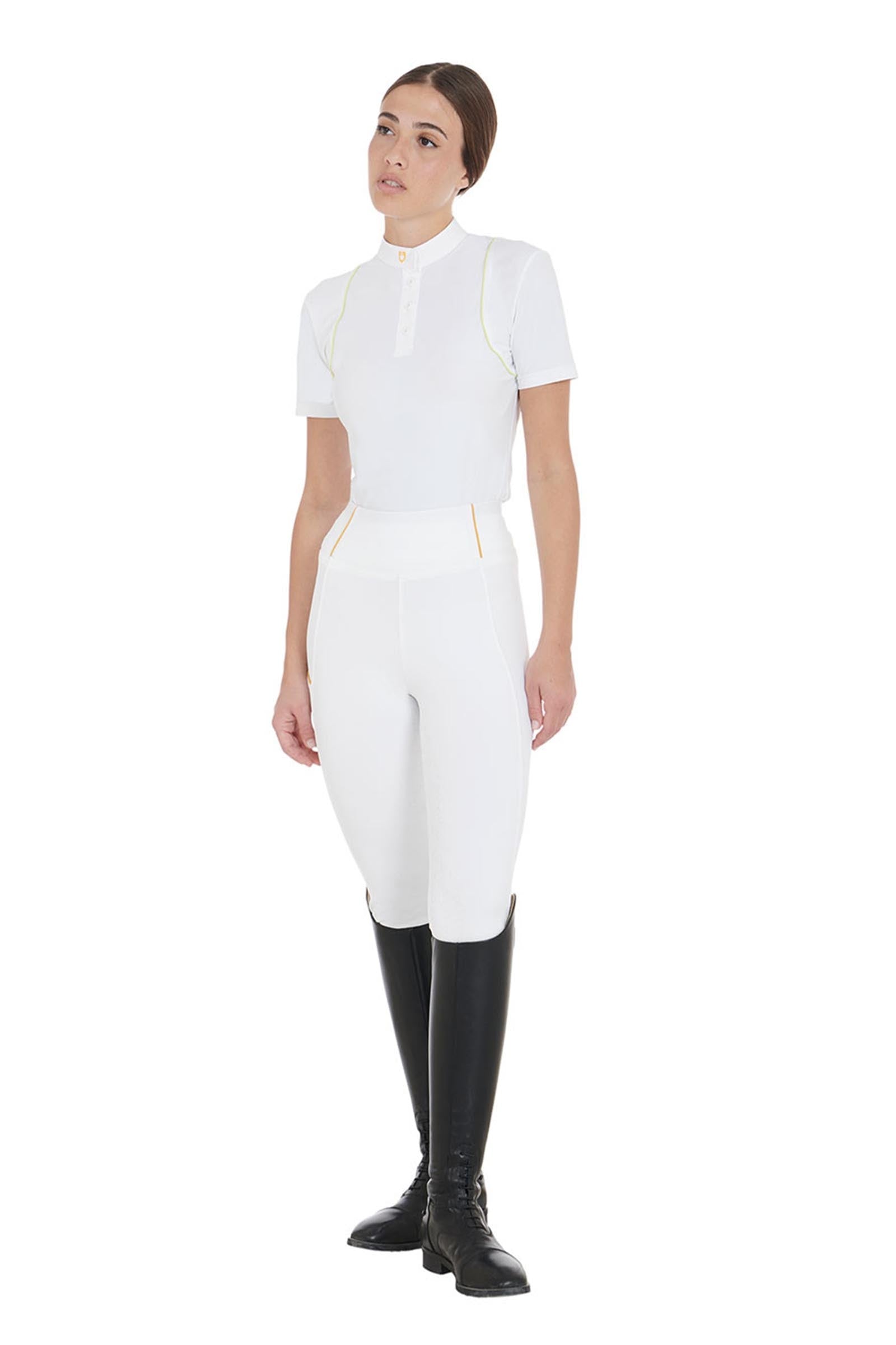 Equestro Women's Fleece Lining Full Grip Leggings Womens Breeches