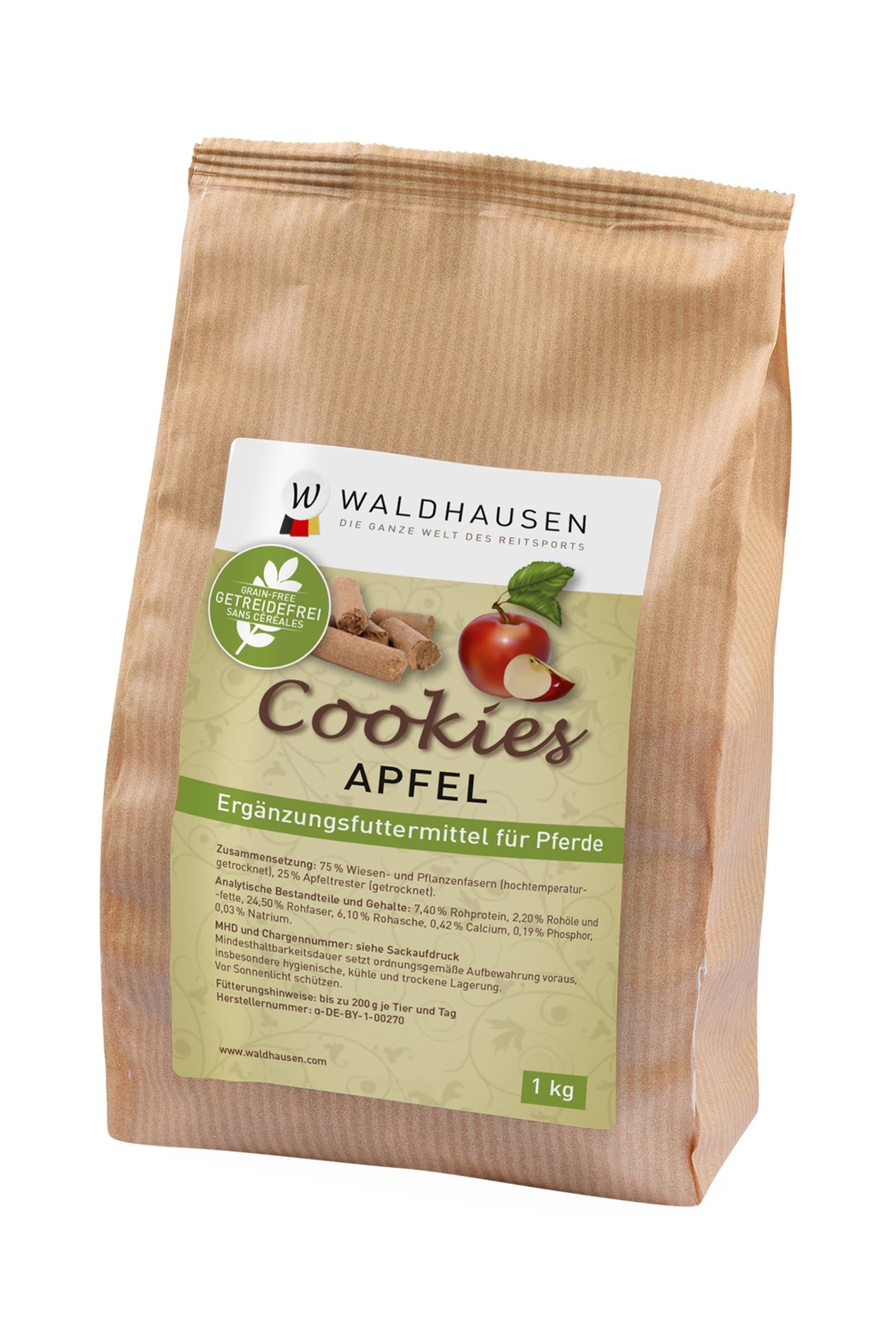 Waldhausen Cookies Apple, Grain-Free, 1000 g Horse Feed & Nutrition