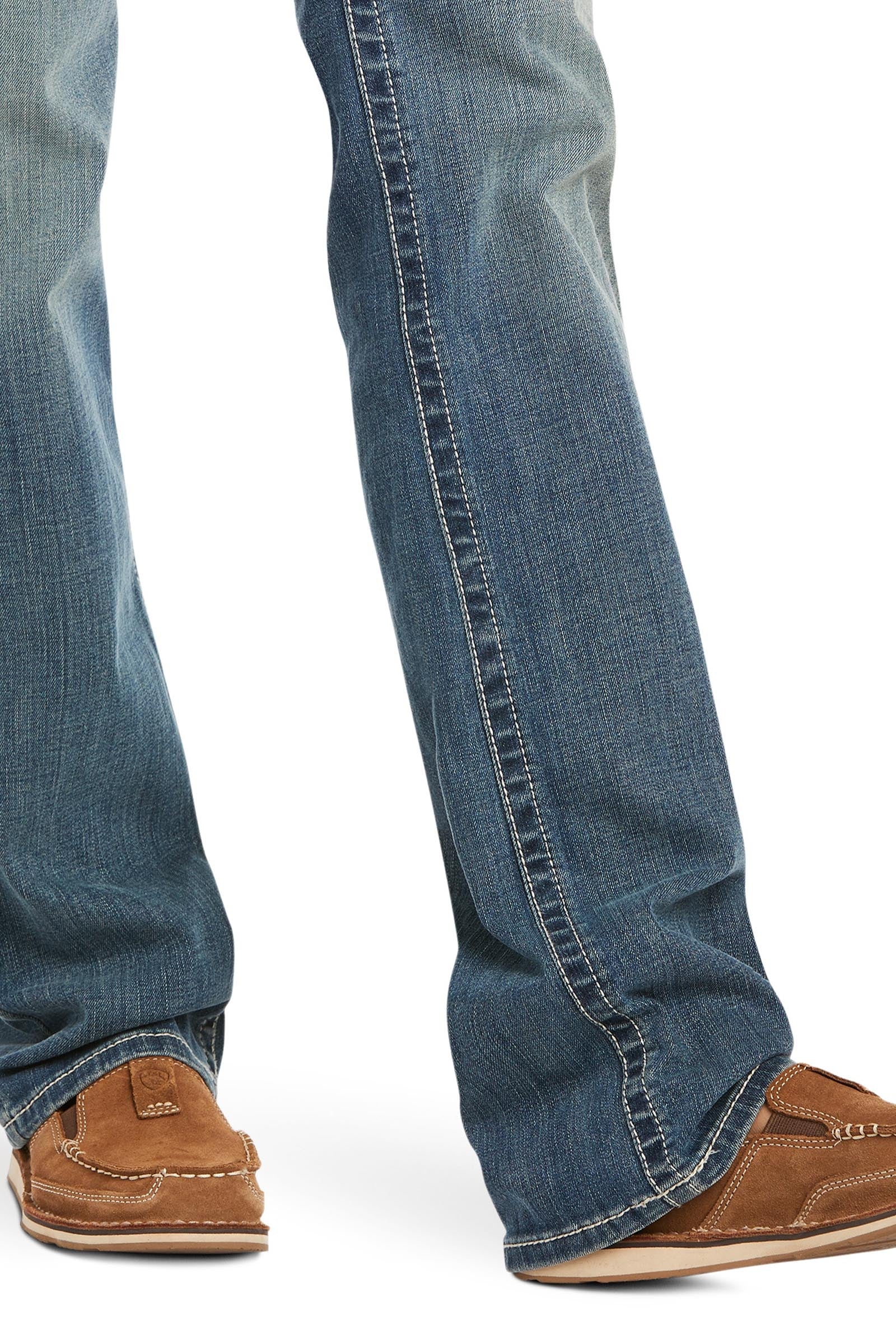 Ariat R.E.A.L. Mid Rise Stretch Icon Stackable Straight Leg Women's Jeans Womens Breeches