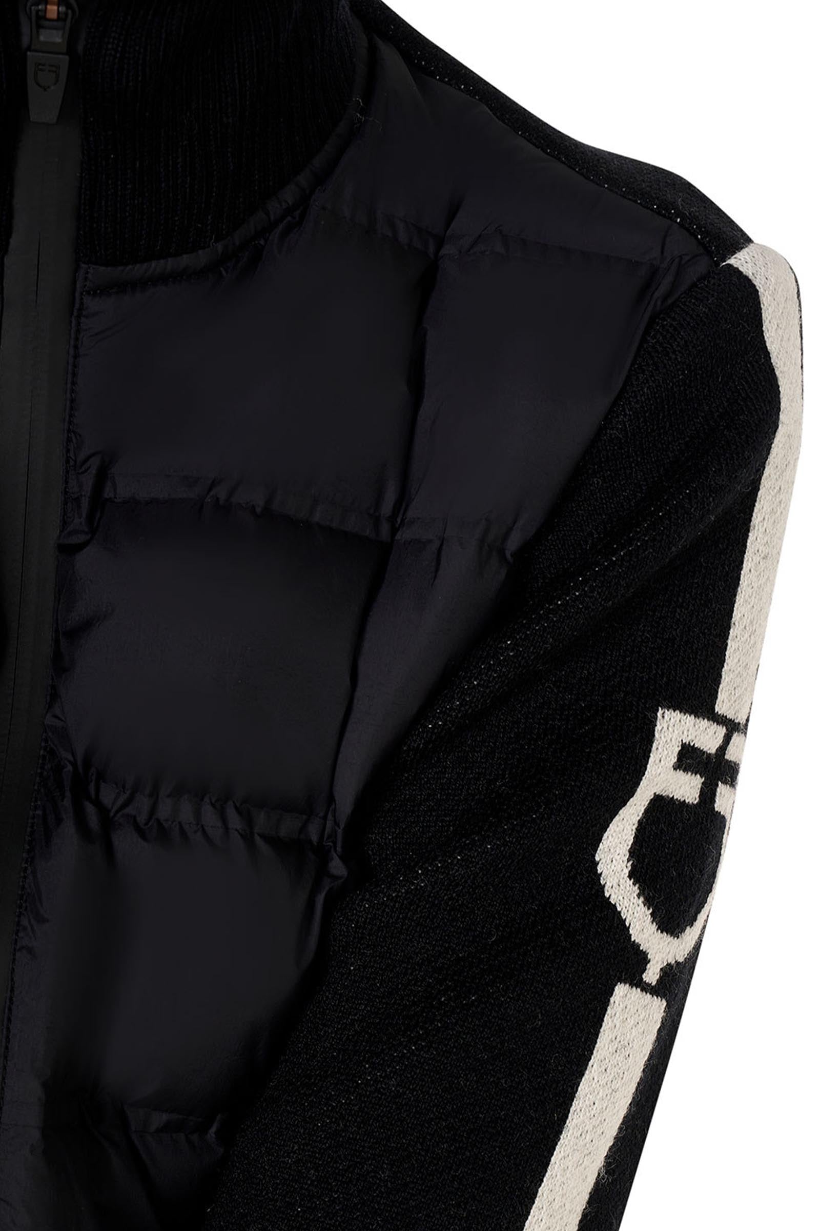 Equestro Women's Jacket in Nylon and Knit With Zip Women’s Riding Clothing