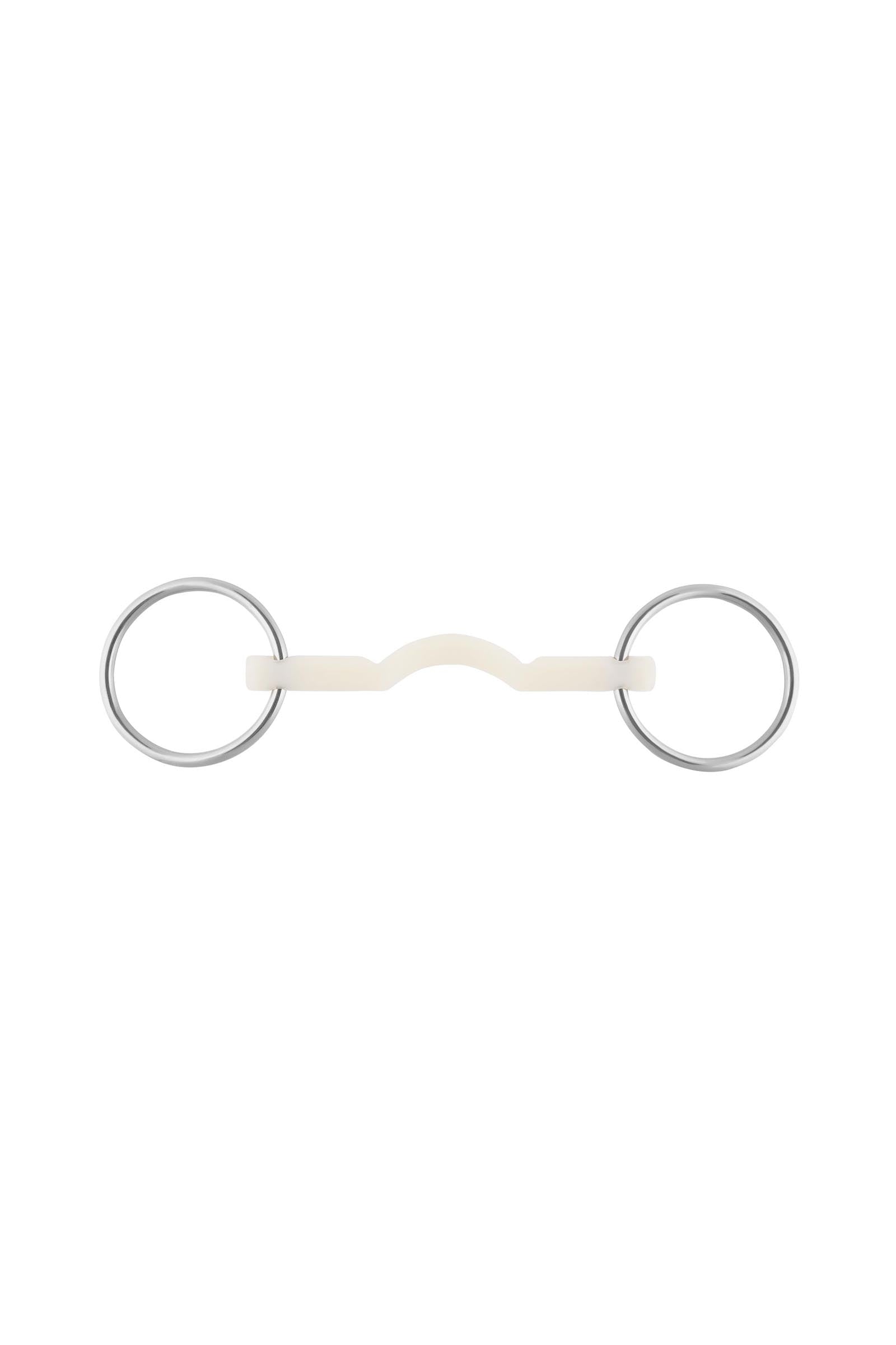 Sprenger Mors de filet Nathe Cintré 15 mm Rigide, avec passage de langue (anneaux 70 mm) Mors