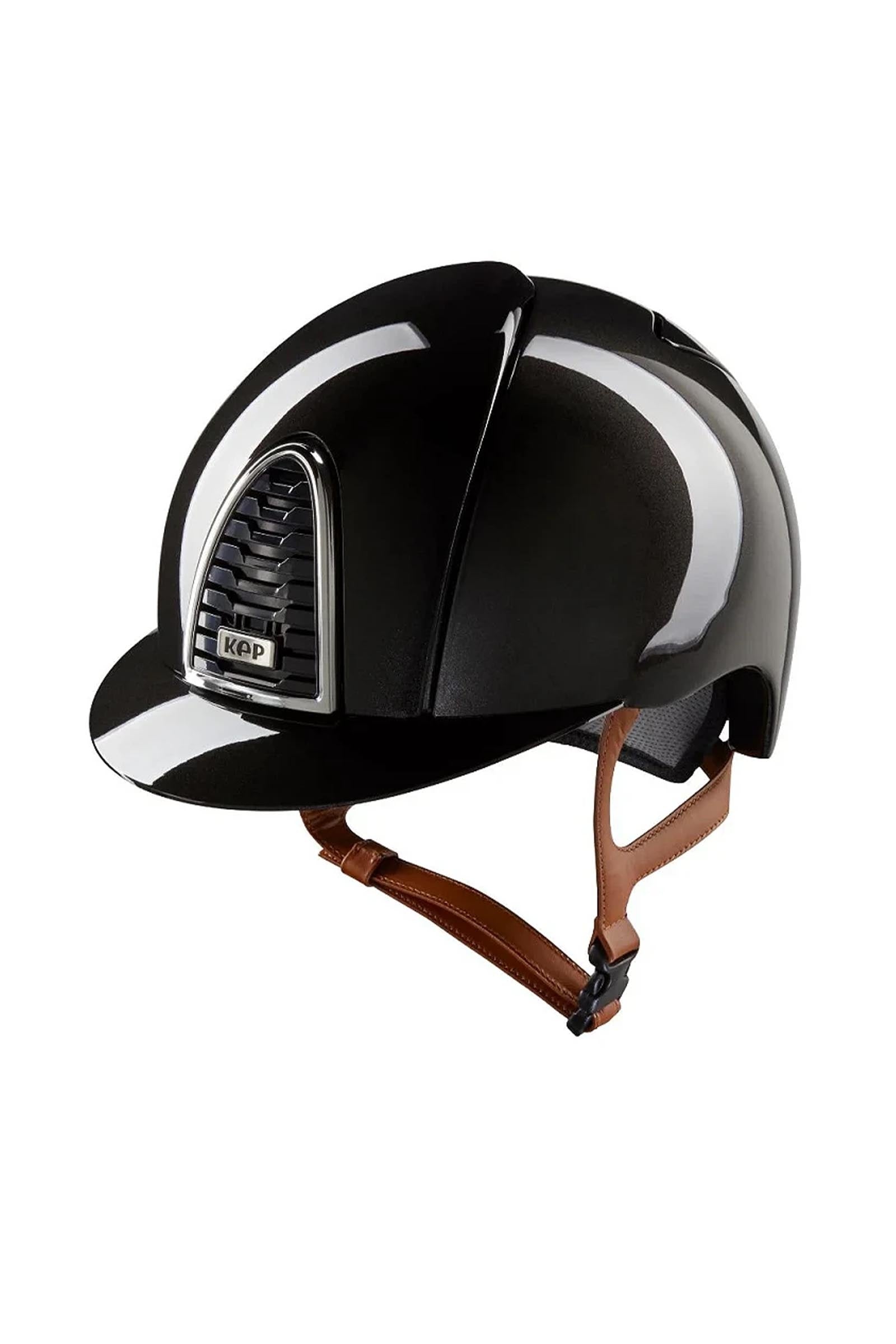 KEP Helmets KEP Cromo 2.0 Shine/Beige Polo Riding Helmet, App Compatible Safety Equipment