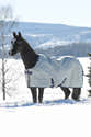 Couverture Cheval Bucas Power Turnout Light - Stay-Dry - Argenté - 165 Cm - Résistante Et Respirante - 4