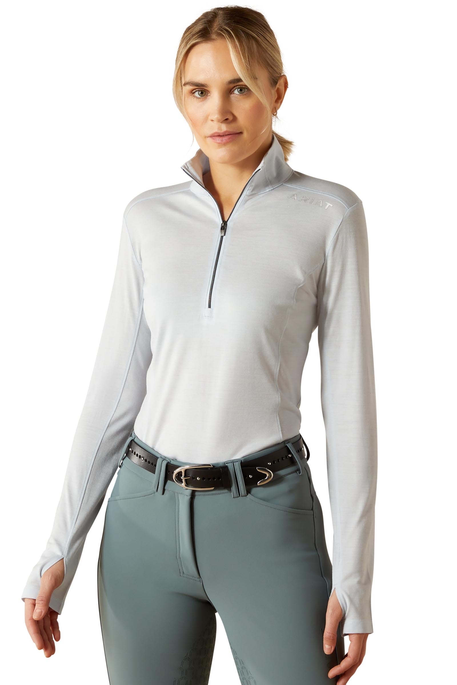 Ariat Cheviot Women´s 1/4 Zip Baselayer Shirt Vêtements d'équitation femme