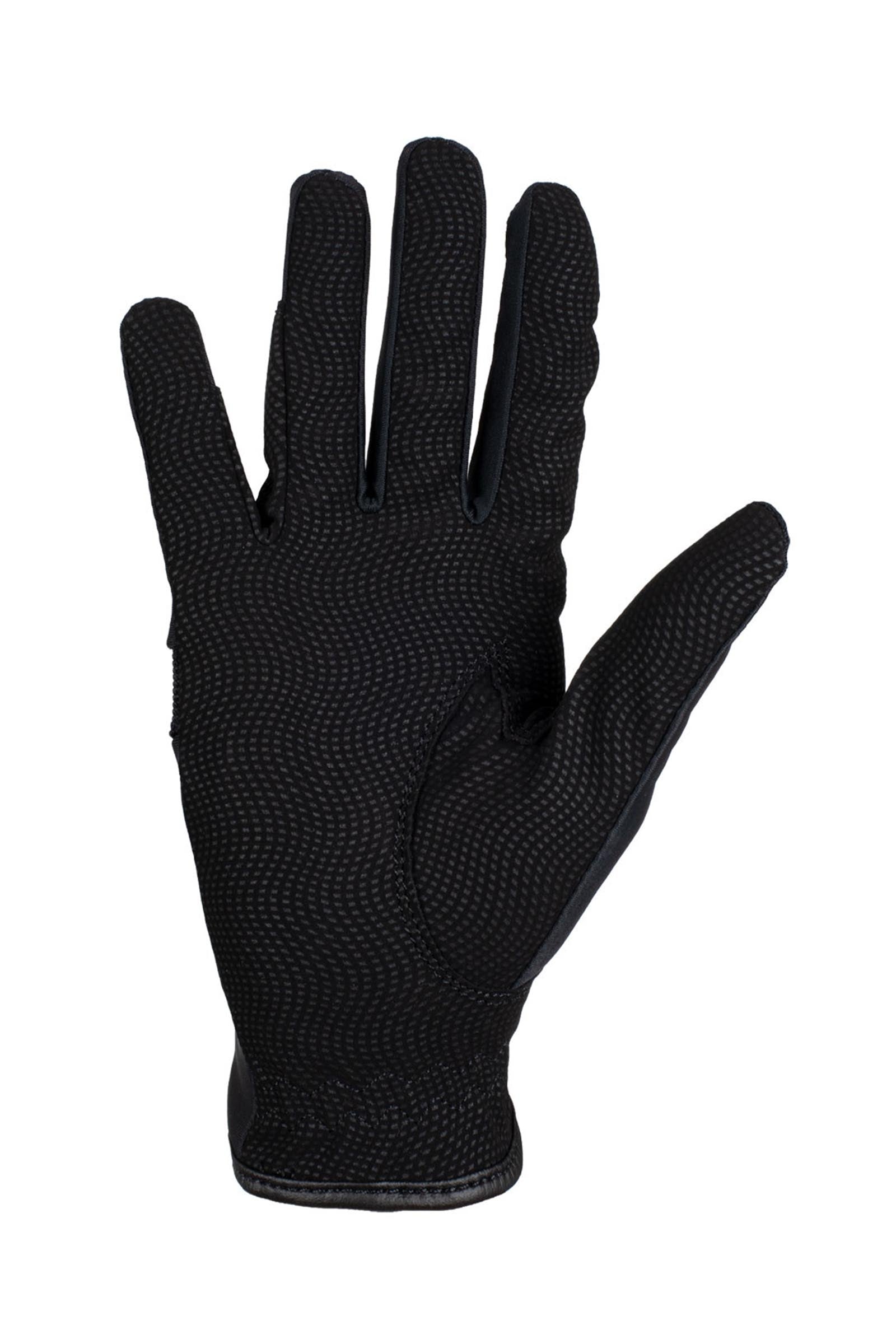 Equestro Gloves in Technical Fabric With Multicolor Logo Riding Gloves