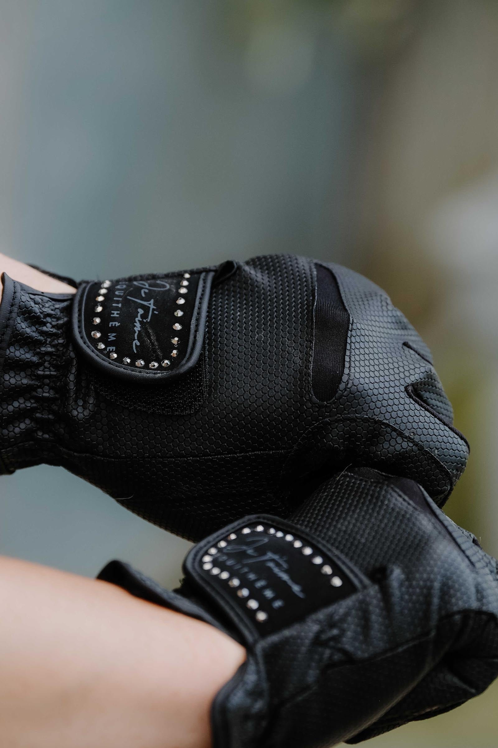 Equi Theme EQUITHÈME Strass Je t'aime Gloves Riding Gloves