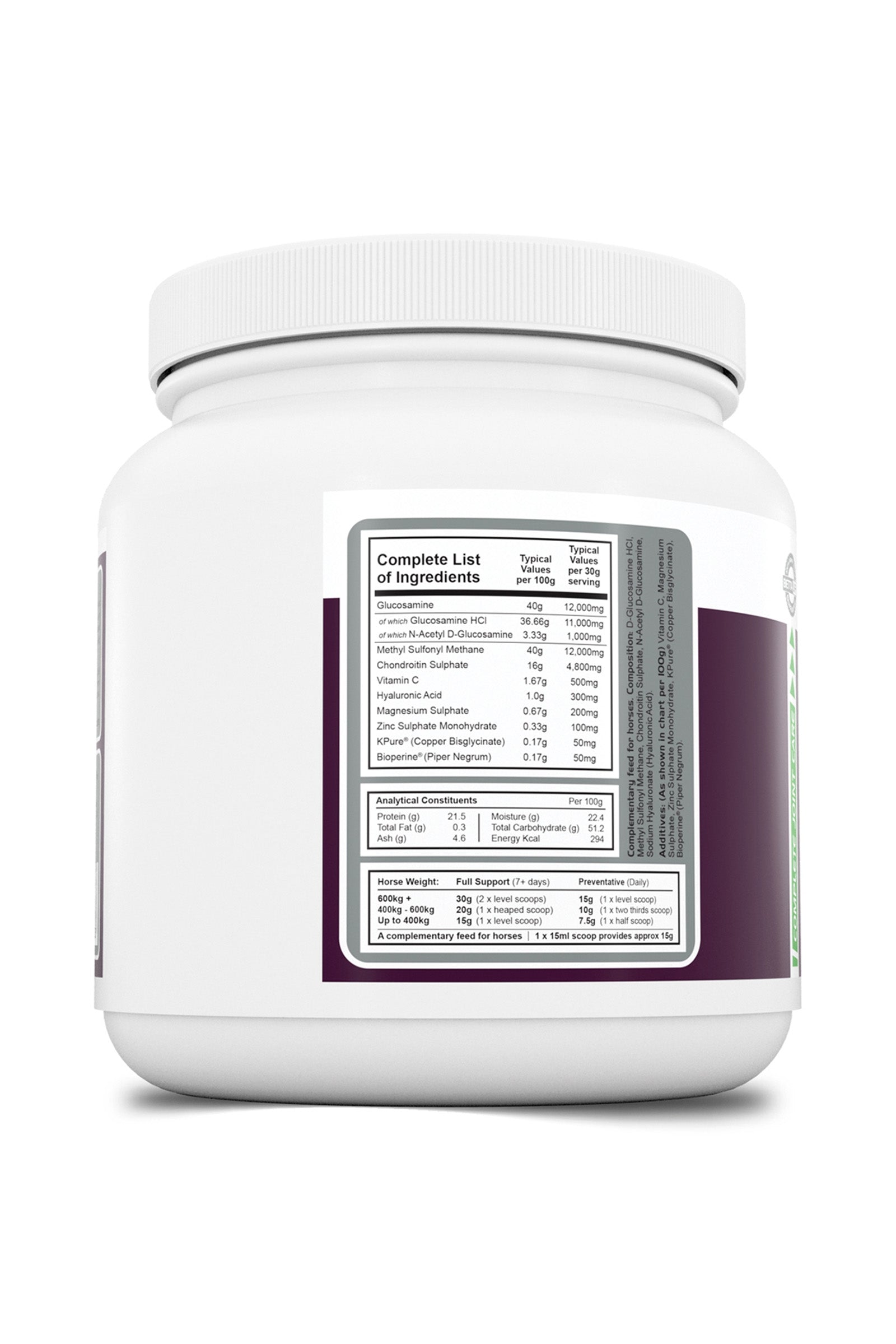 Betta Life Supplément articulations pour chevaux PharmaQuin Joint Complete Ha Équins, 400 g Horse Feed & Nutrition