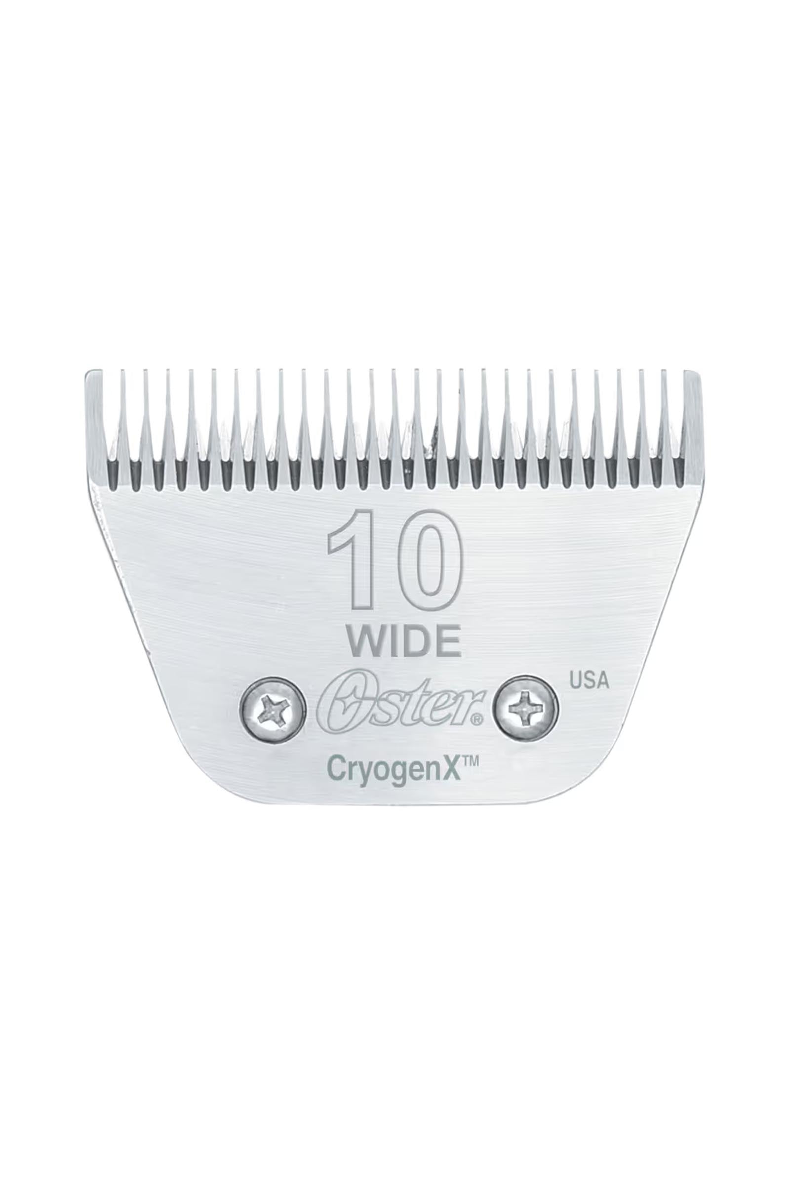 Oster Cryogen-X jeu de lames (tête de coupe n° 10W, longueur de coupe 2,4 mm) Tondeuses pour chevaux