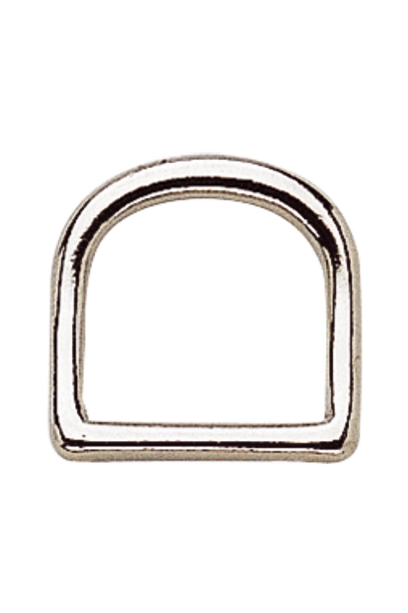 Sprenger D-ring curved, German silver Trot attelé