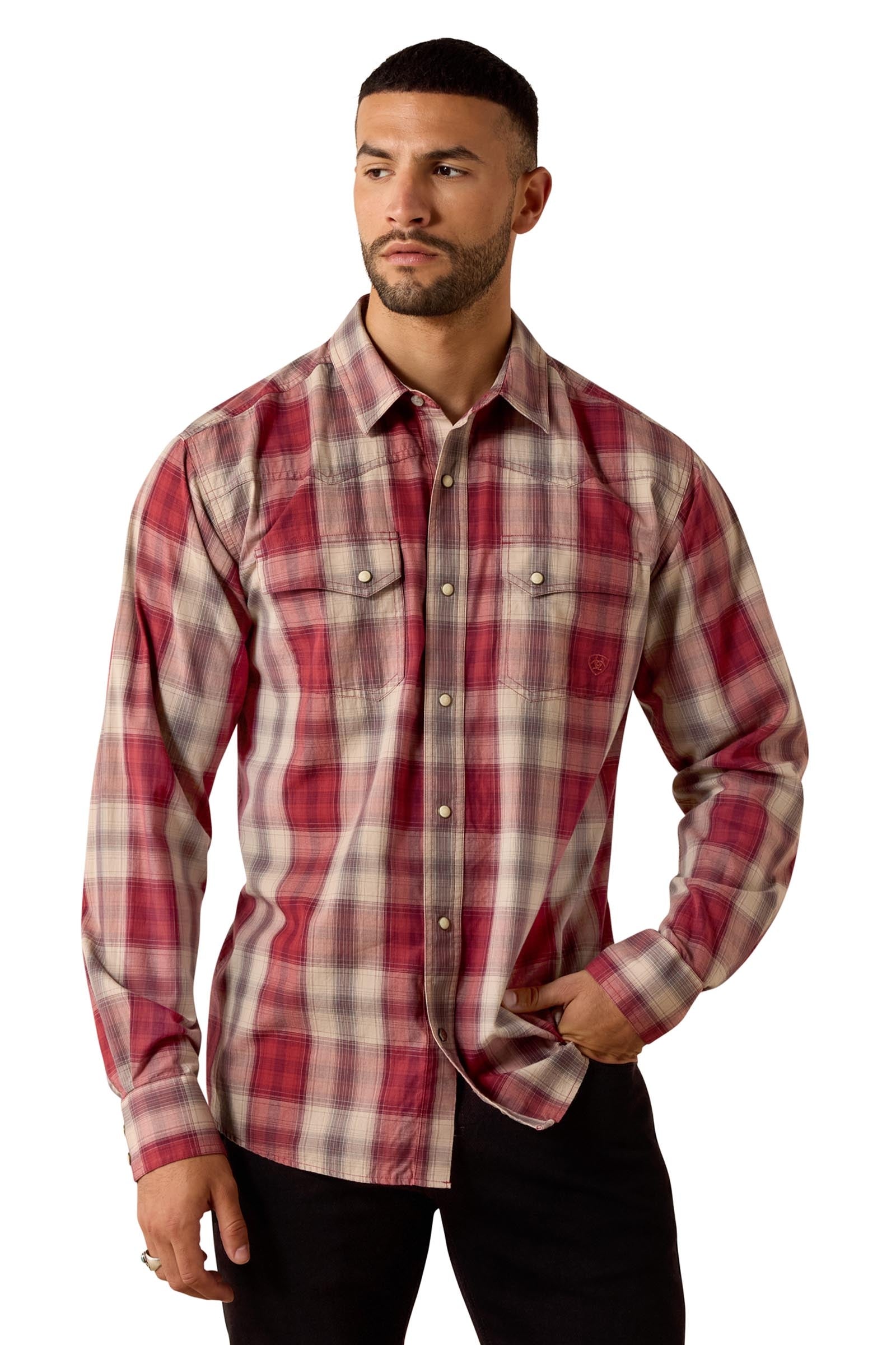 Ariat Retro Hawthorne chemise homme ajustée à boutons-pression Vêtements d'équitation homme