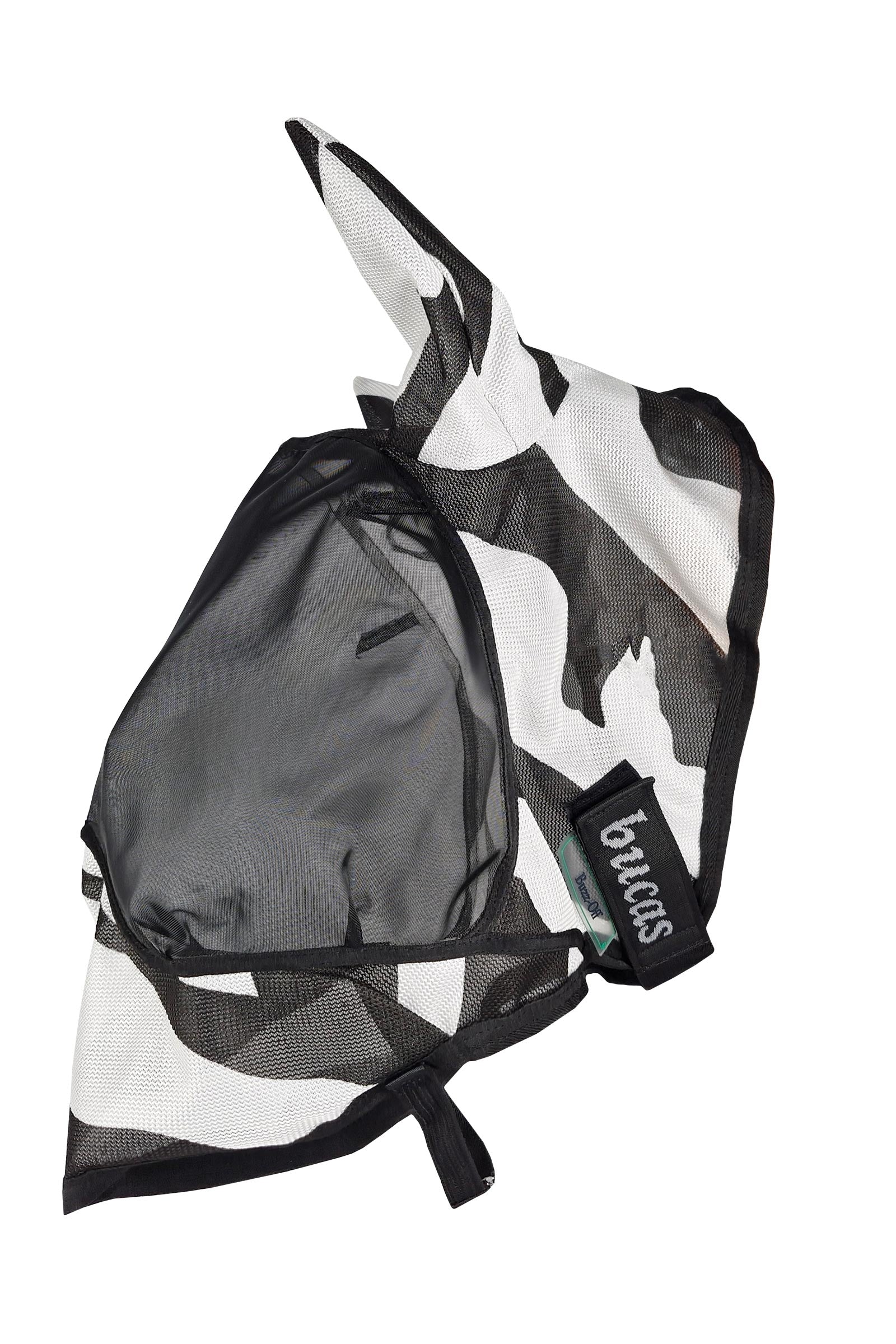 Bucas Buzz-Off Zebra Deluxe Masque anti-mouches Anti-mouches cheval