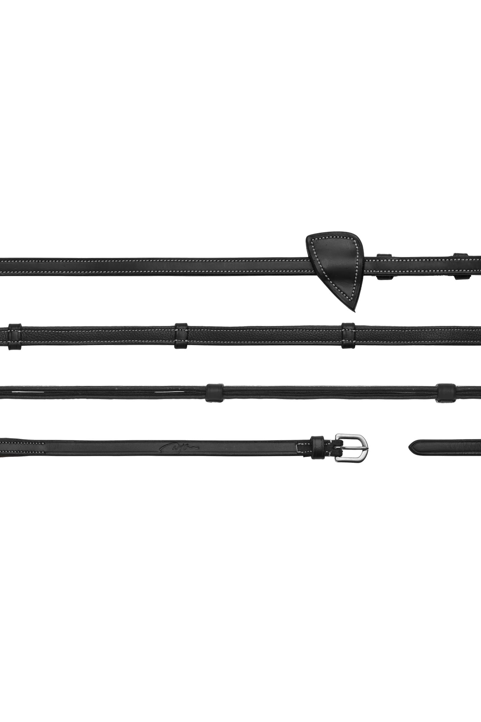 Dy'on Working rênes cuir avec arrêtoirs cuir 13 mm Briderie et enrênements