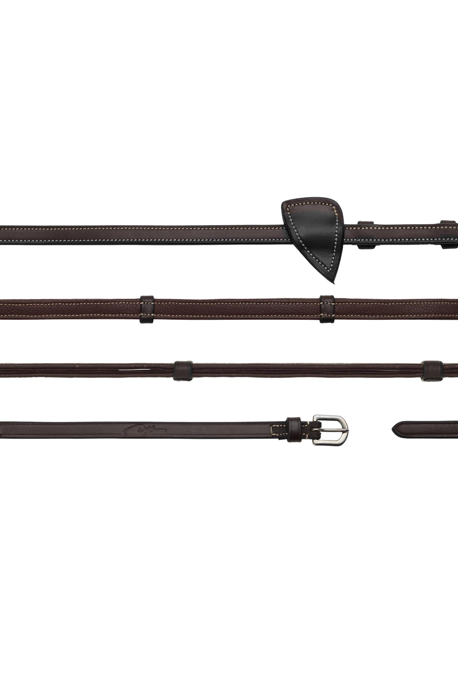 Dy'on Working rênes cuir avec arrêtoirs cuir 13 mm Briderie et enrênements