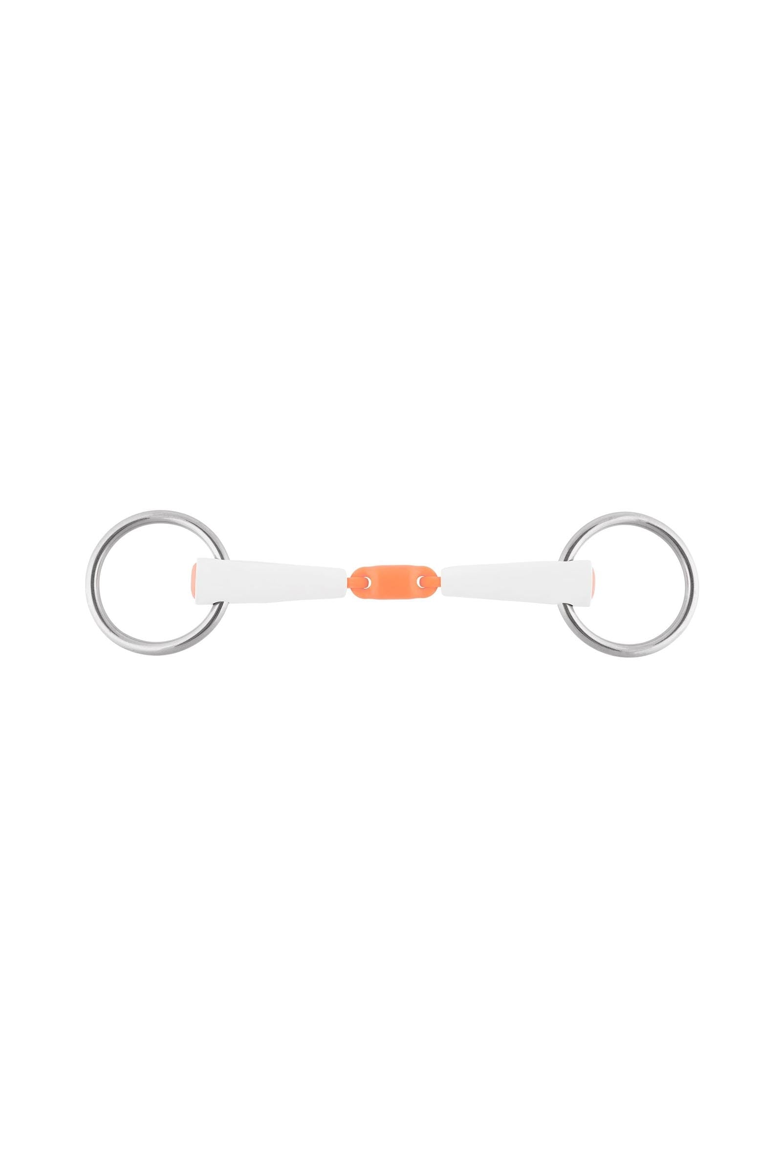 Sprenger Nathe mors à anneaux libres, double brisure, 18 mm, anneaux 55 mm, thermoplast Mors