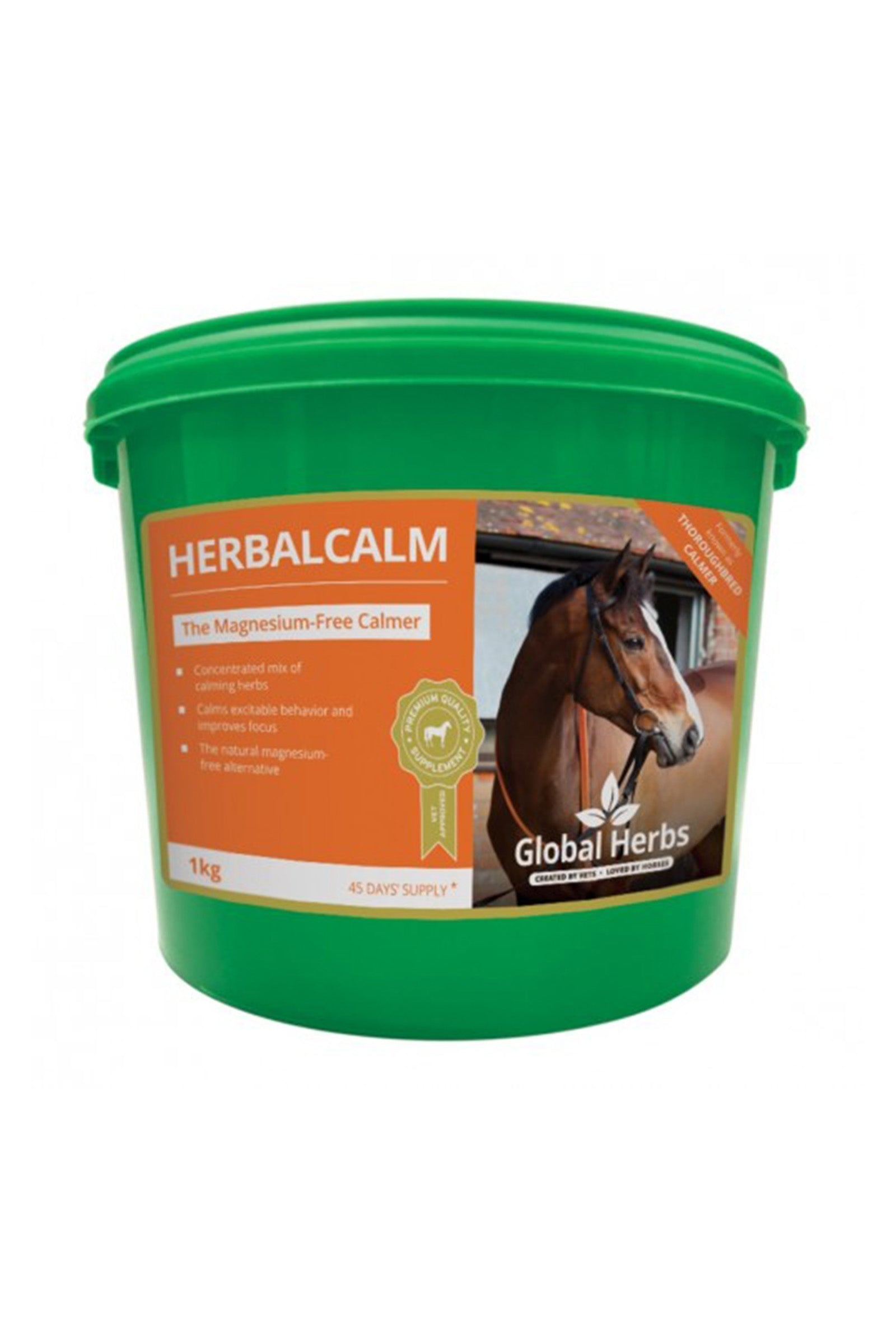 Global Herbs Complément alimentaire de soin Calmant HerbalCalm, 1 kg Horse Feed & Nutrition