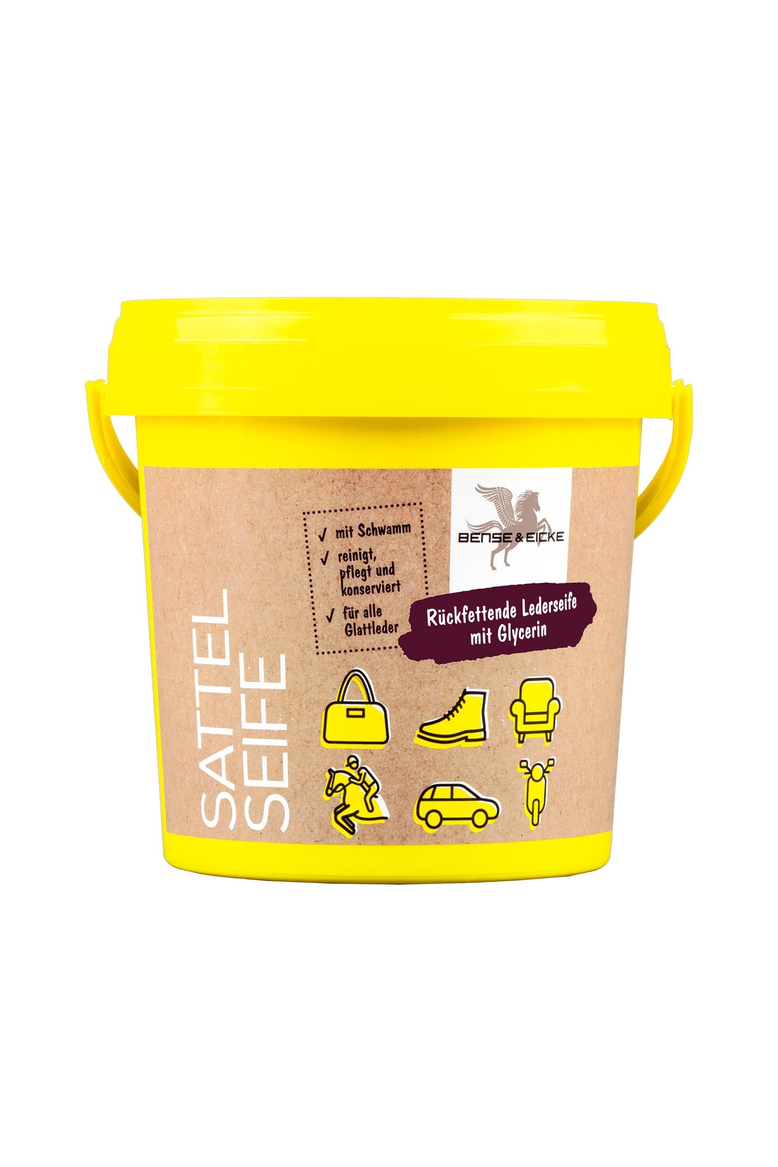 Bense & Eicke Savon pour selle avec éponge, 1000 ml Soins