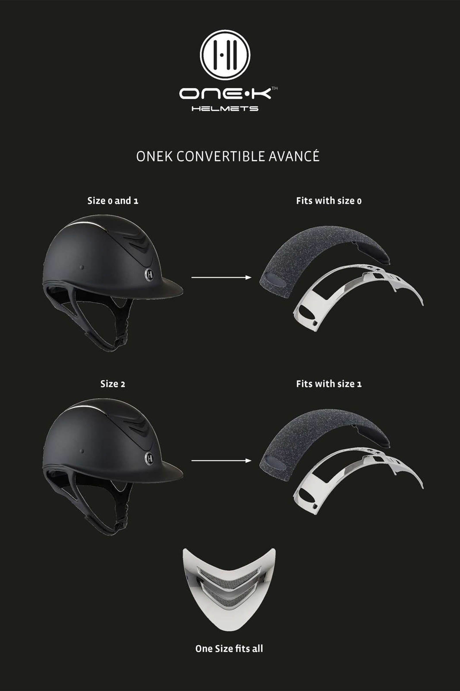 OneK Casque d'équitation Brillant Convertible Avance Casques & Gilets de protection