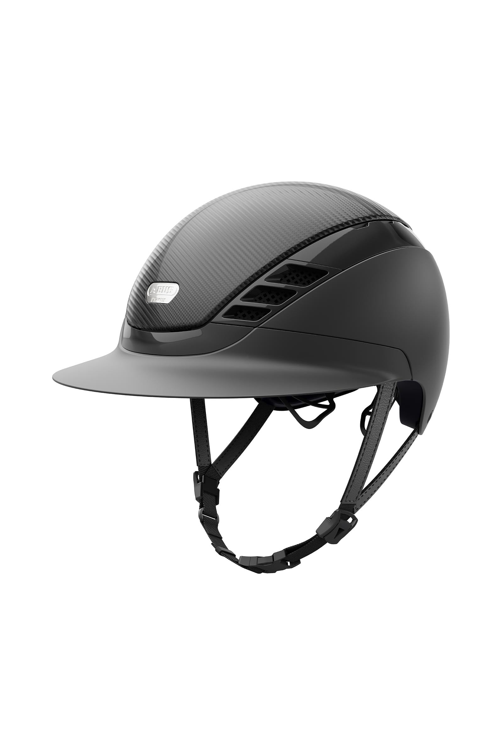 Abus Airluxe Pure Carbon Style casque d’équitation avec visière longue Casques & Gilets de protection