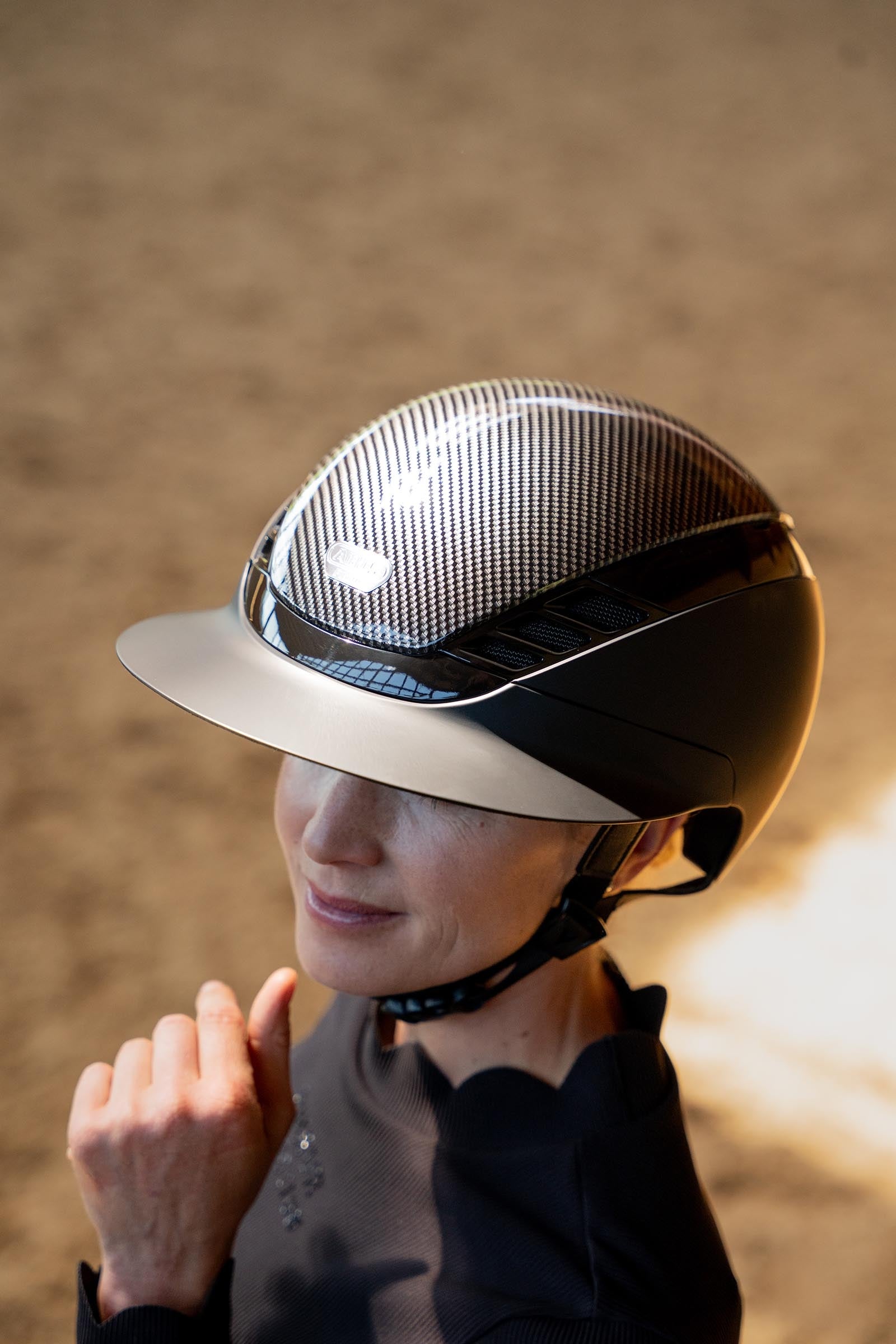 Abus Airluxe Pure Carbon Style Long Visor Helmet Safety Equipment