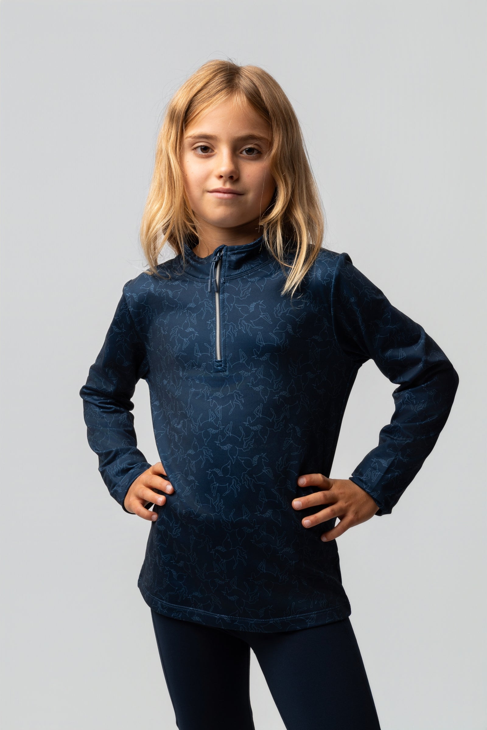 Horze Pegasus T-shirt d'entraînement pour enfants Vêtements d'équitation enfant