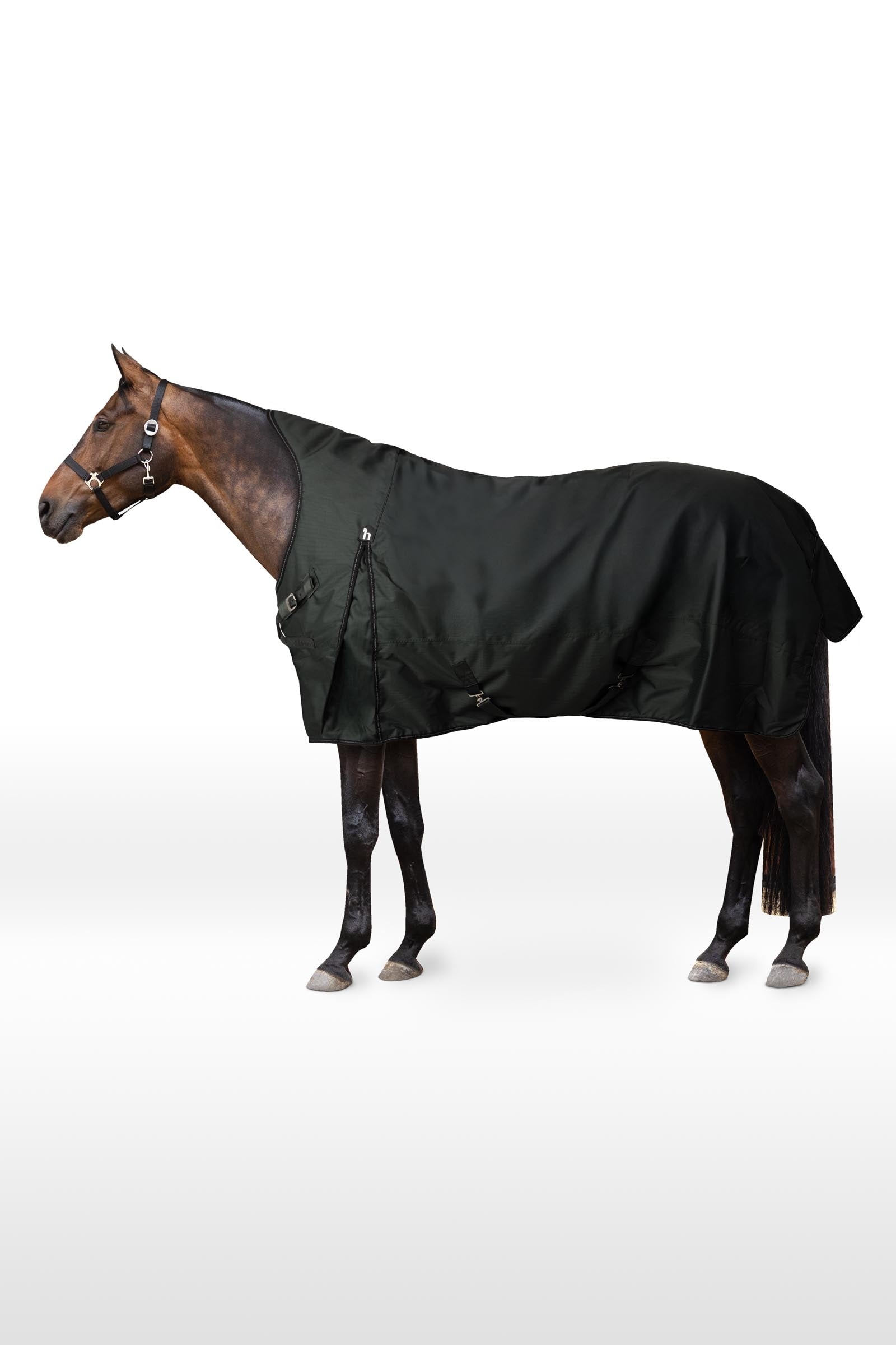 Horze Helsinki couverture d'extérieur avec demi-col, 200 g Couvertures cheval
