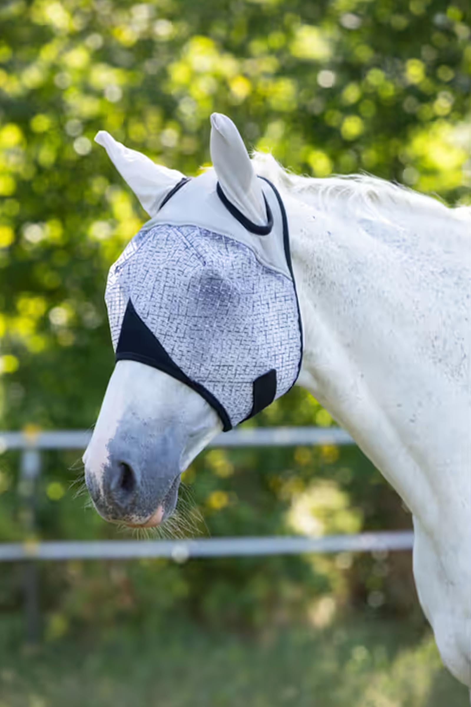 Covalliero Fly Mask With Ears, UV Filter Antifly Protection for Horses