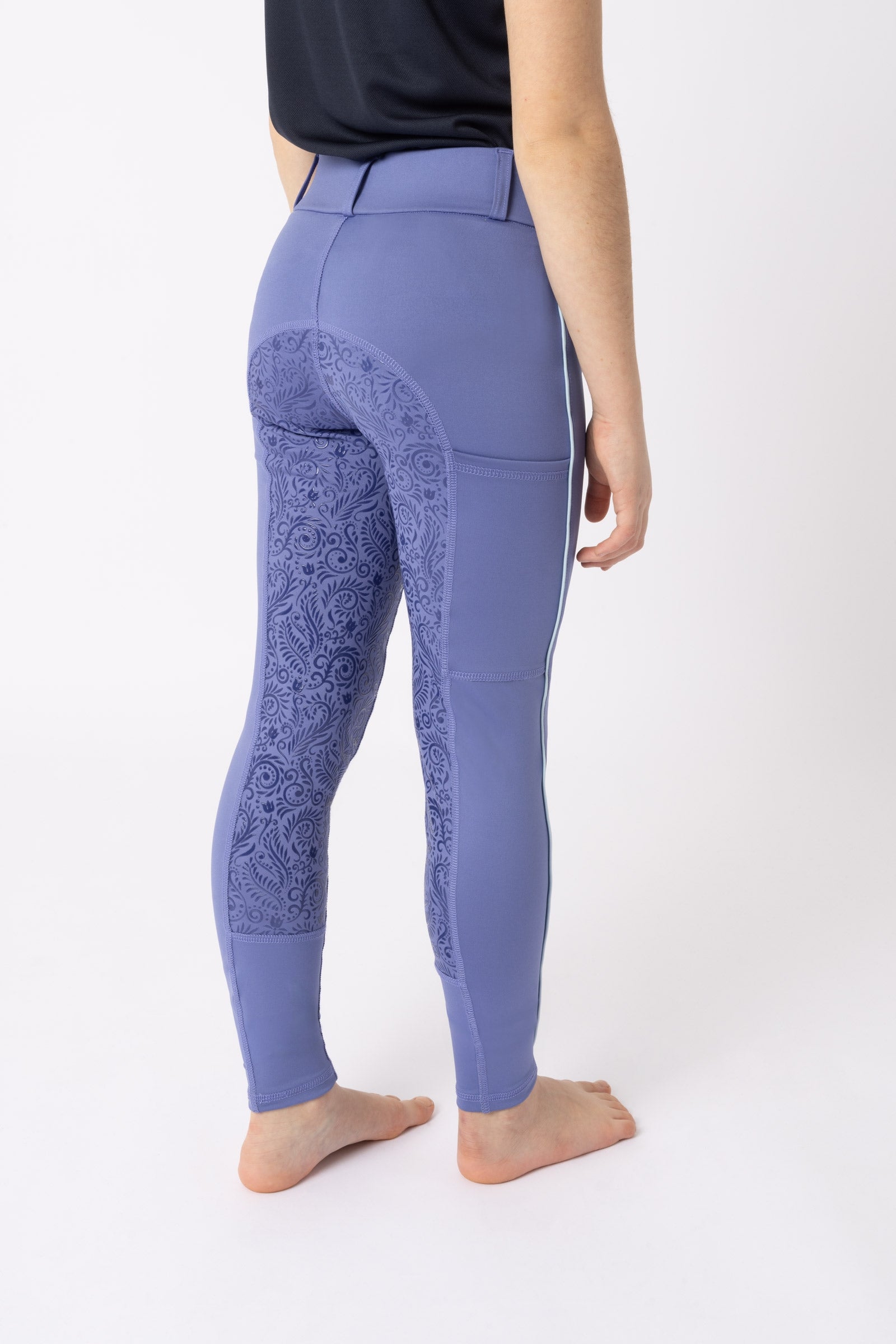 Horze Leggings d'équitation fond intégral grip Suna, enfant Vêtements d'équitation enfant