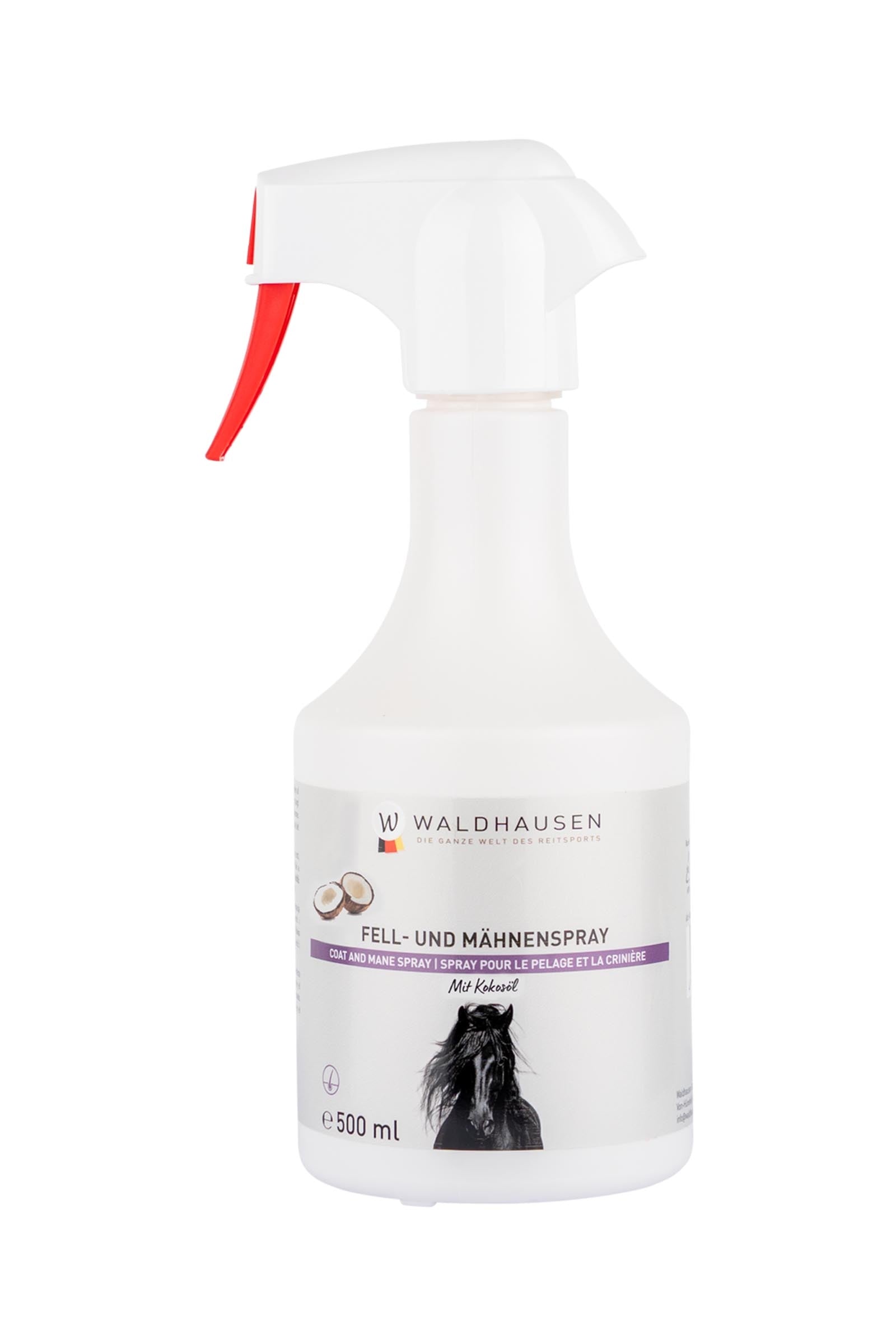 Waldhausen spray pour pelage et crinière à l'huile de coco, 500 ml Soins