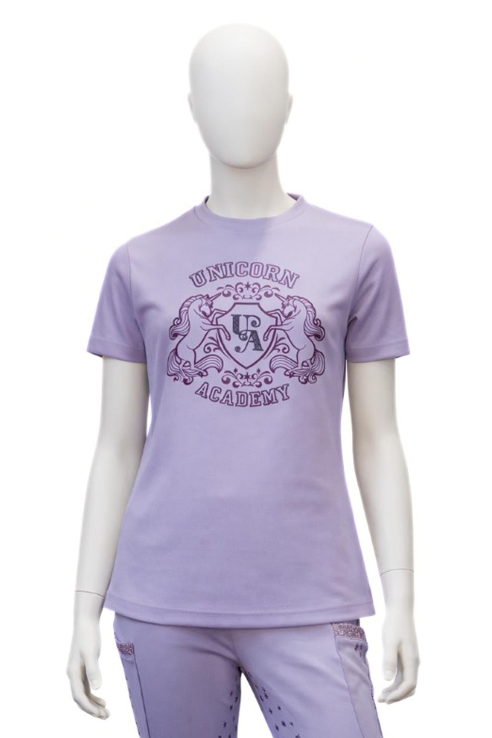 Kavalkade Unicorn Academy T-shirt enfant avec paillettes Vêtements d'équitation enfant
