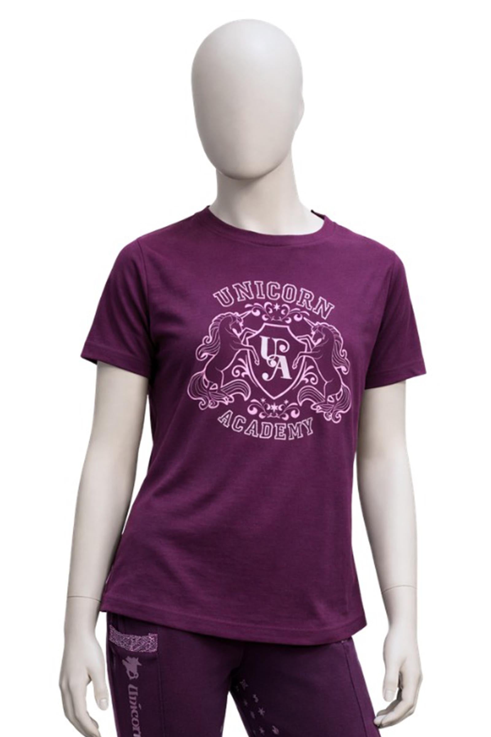 Kavalkade Unicorn Academy T-shirt enfant avec paillettes Vêtements d'équitation enfant