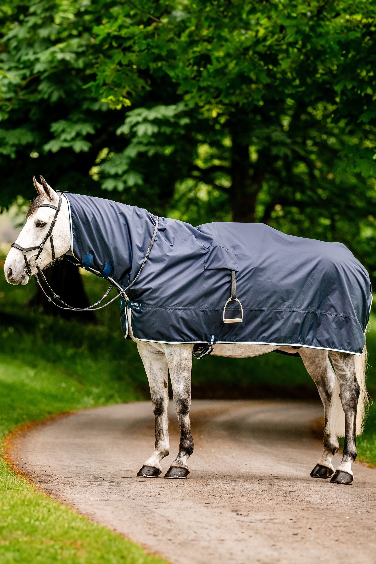 Horseware Newmarket Couverture imperméable Mack avec doublure polaire Couvertures cheval