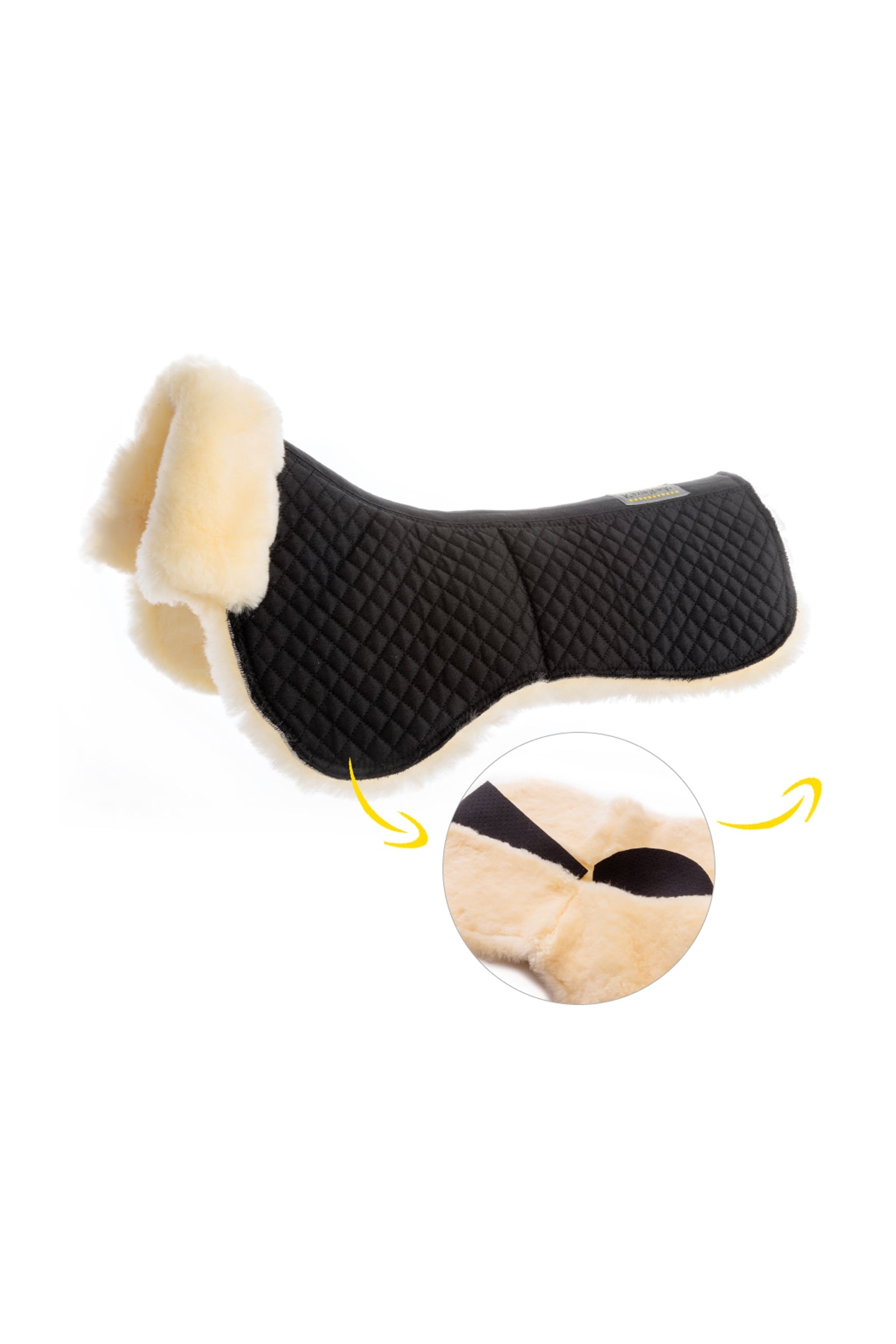 Kavalkade Tapis en Laine de Mouton avec Poches Intérieures Tapis de selle