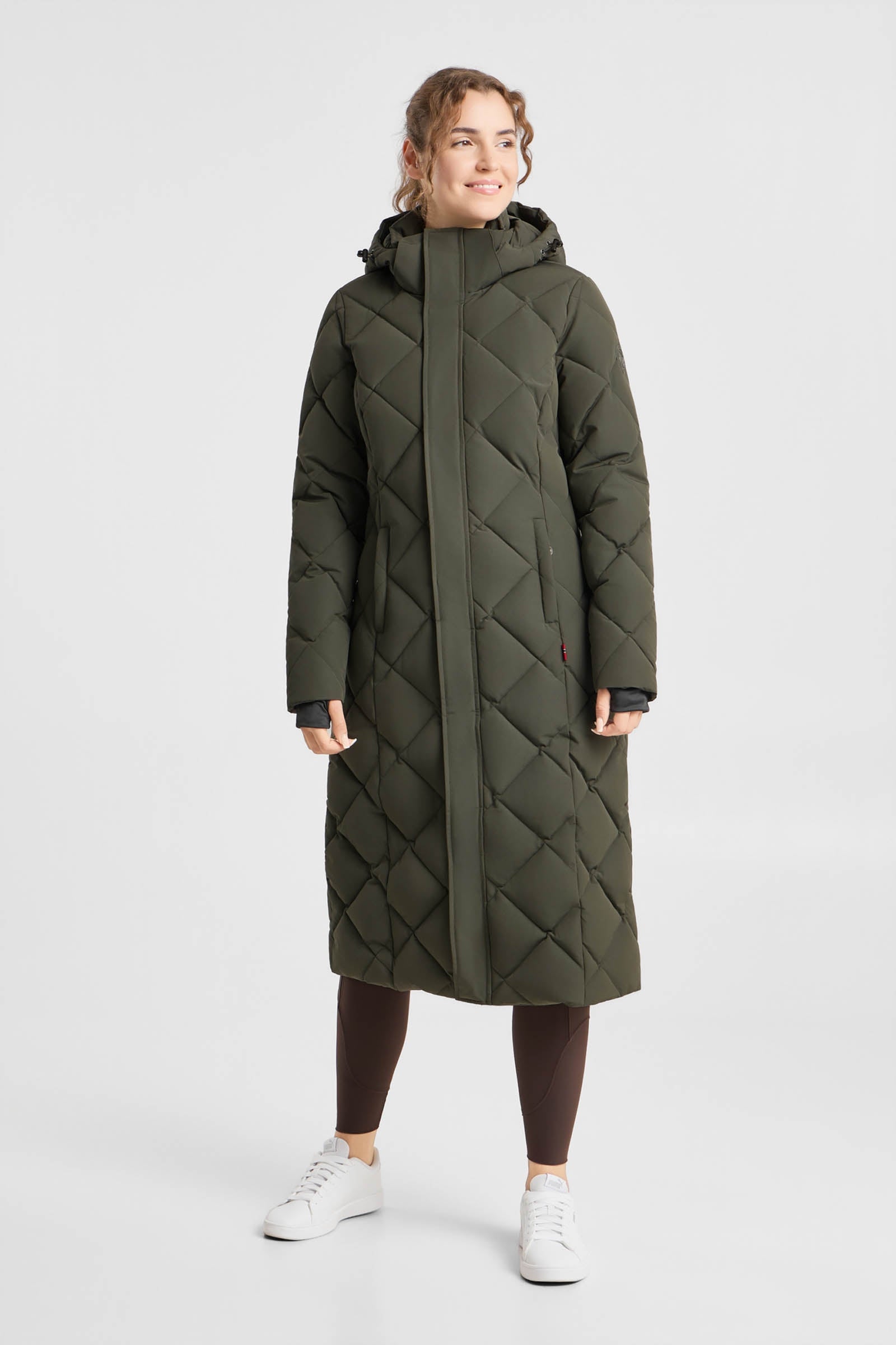 B Vertigo Gem Waxy Women's Padded Long Coat Women’s Riding Clothing