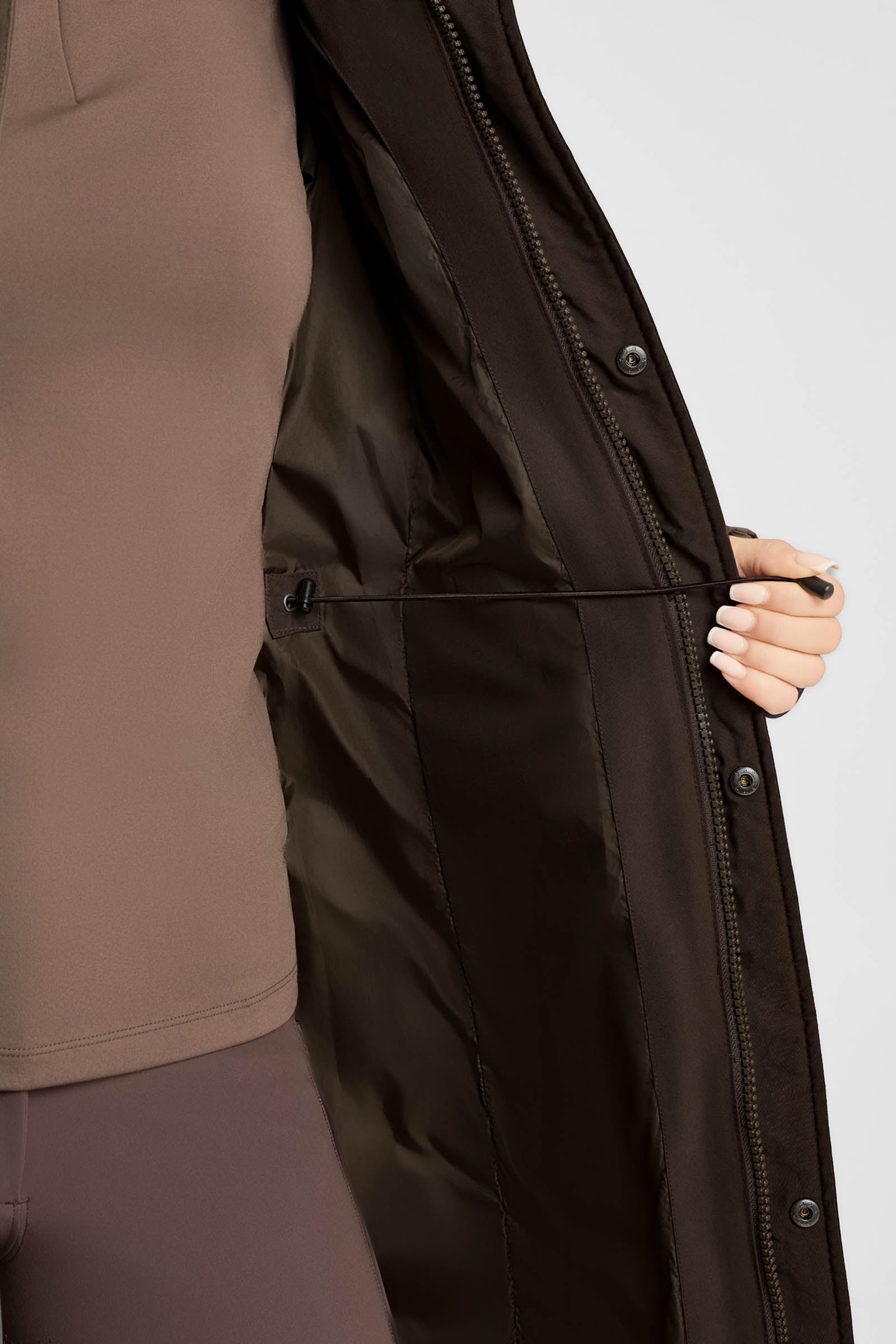 B Vertigo Gem Waxy Women's Padded Long Coat Women’s Riding Clothing