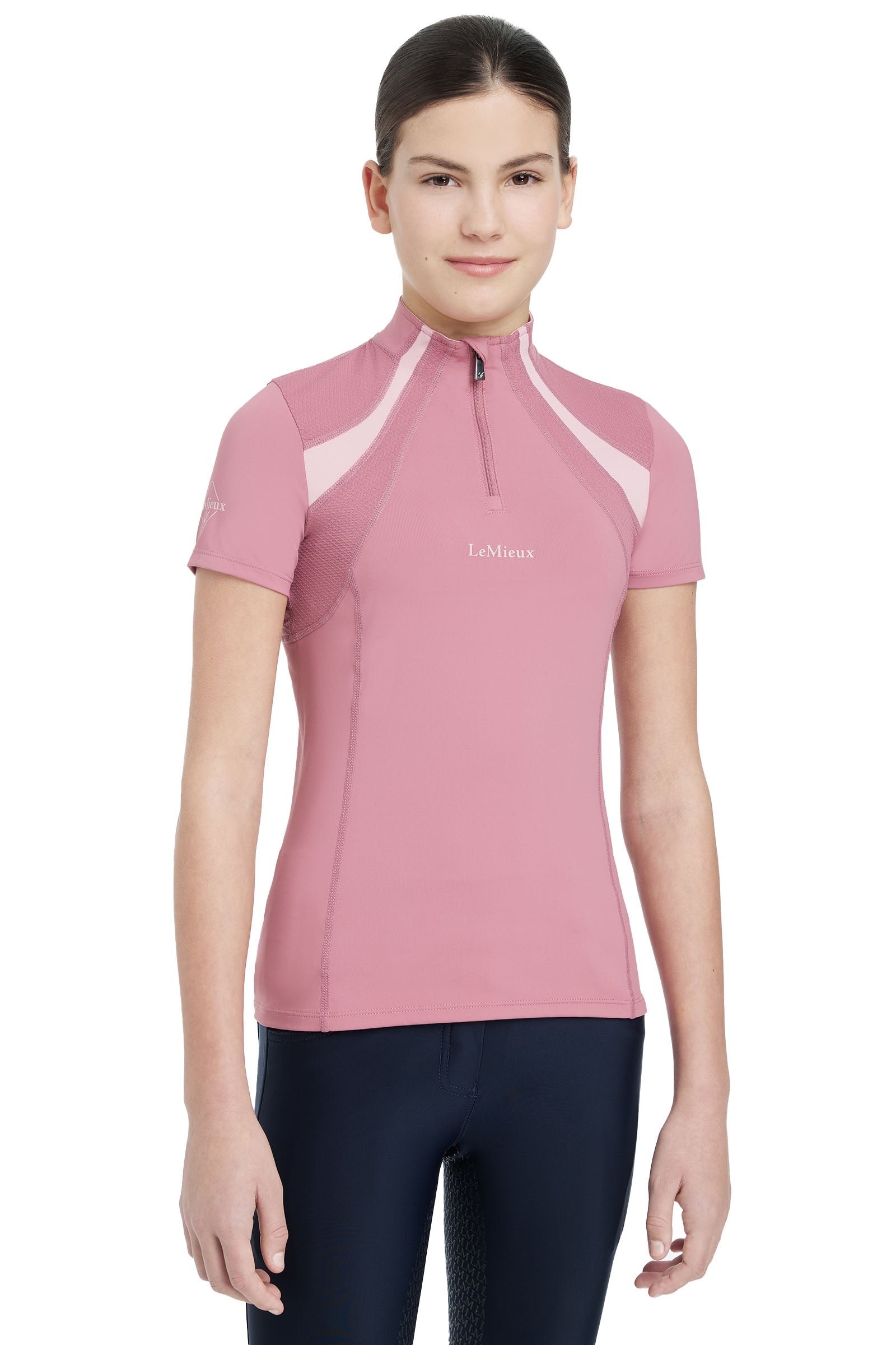 LeMieux Young Rider manche courte Mia Mesh sous-couche Vêtements d'équitation enfant