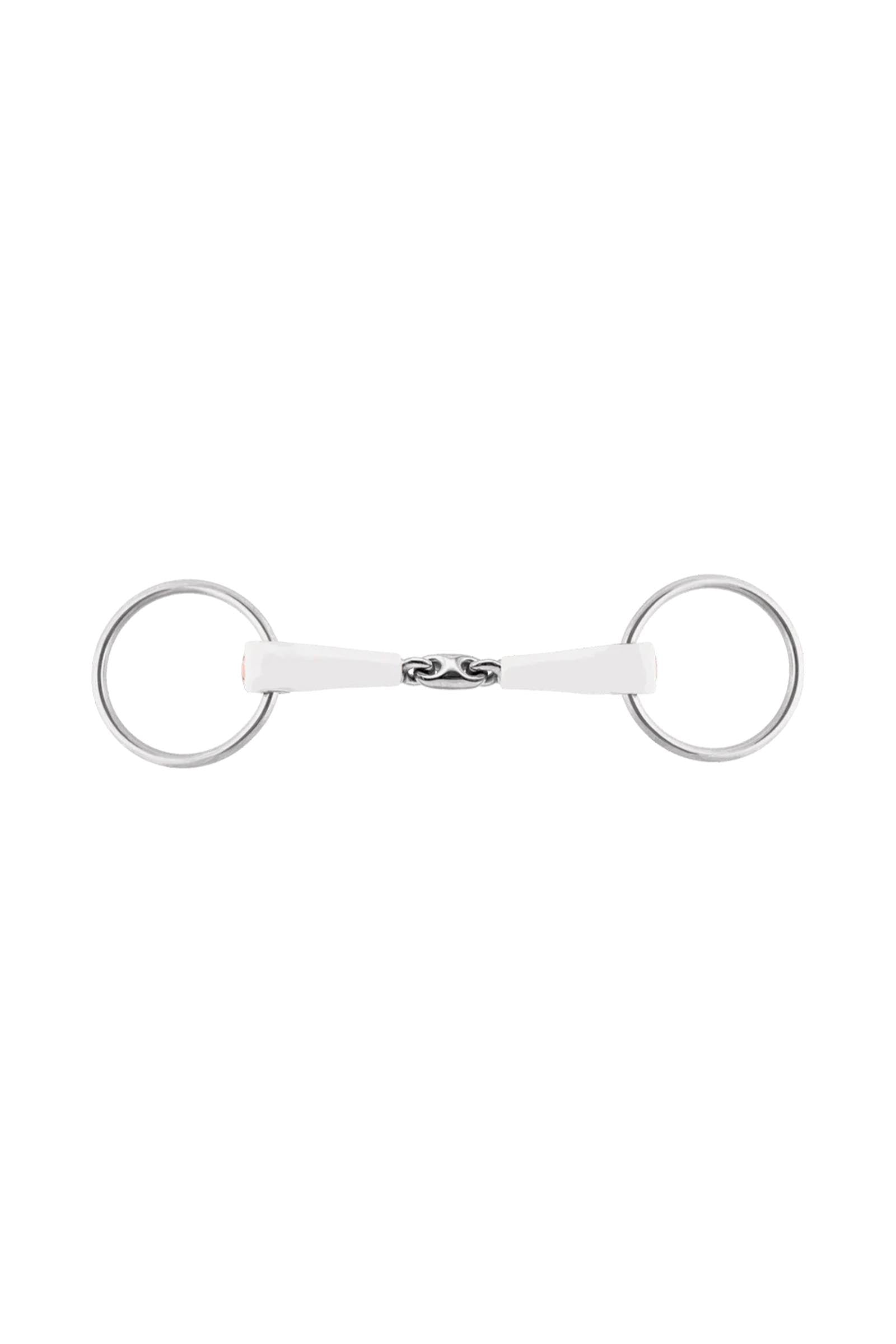 Sprenger Nathe mors à anneaux libres, double brisure, 20 mm, anneaux 70 mm, thermoplast Mors