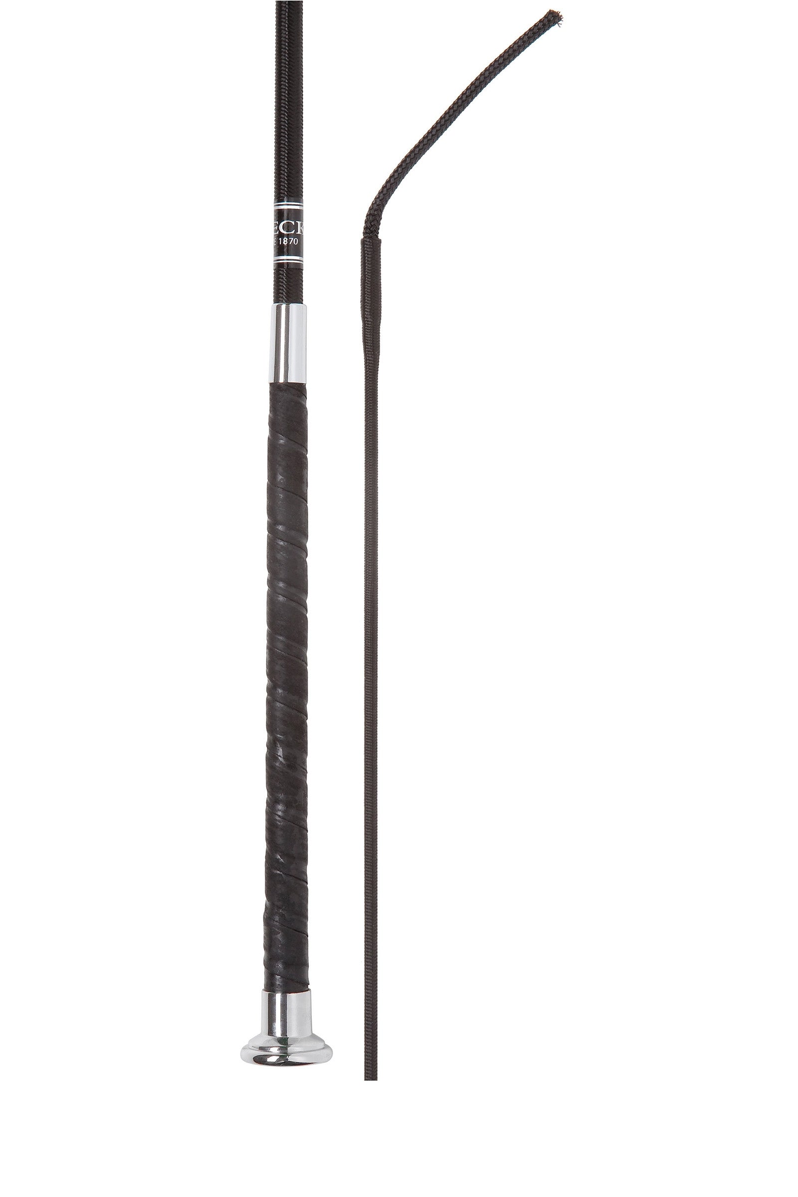 Fleck Dressage Whip Ultra Soft with Nickel Mushroom Cap Cravaches d'équitation