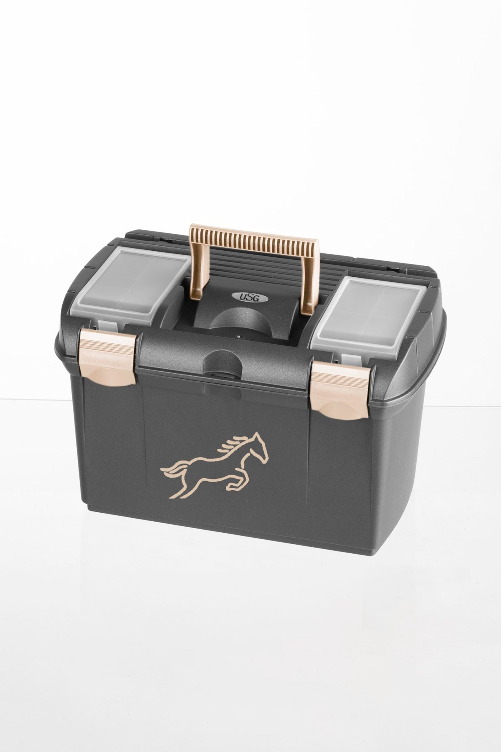 USG Grooming Box With Brush Holder Horse Grooming Tools