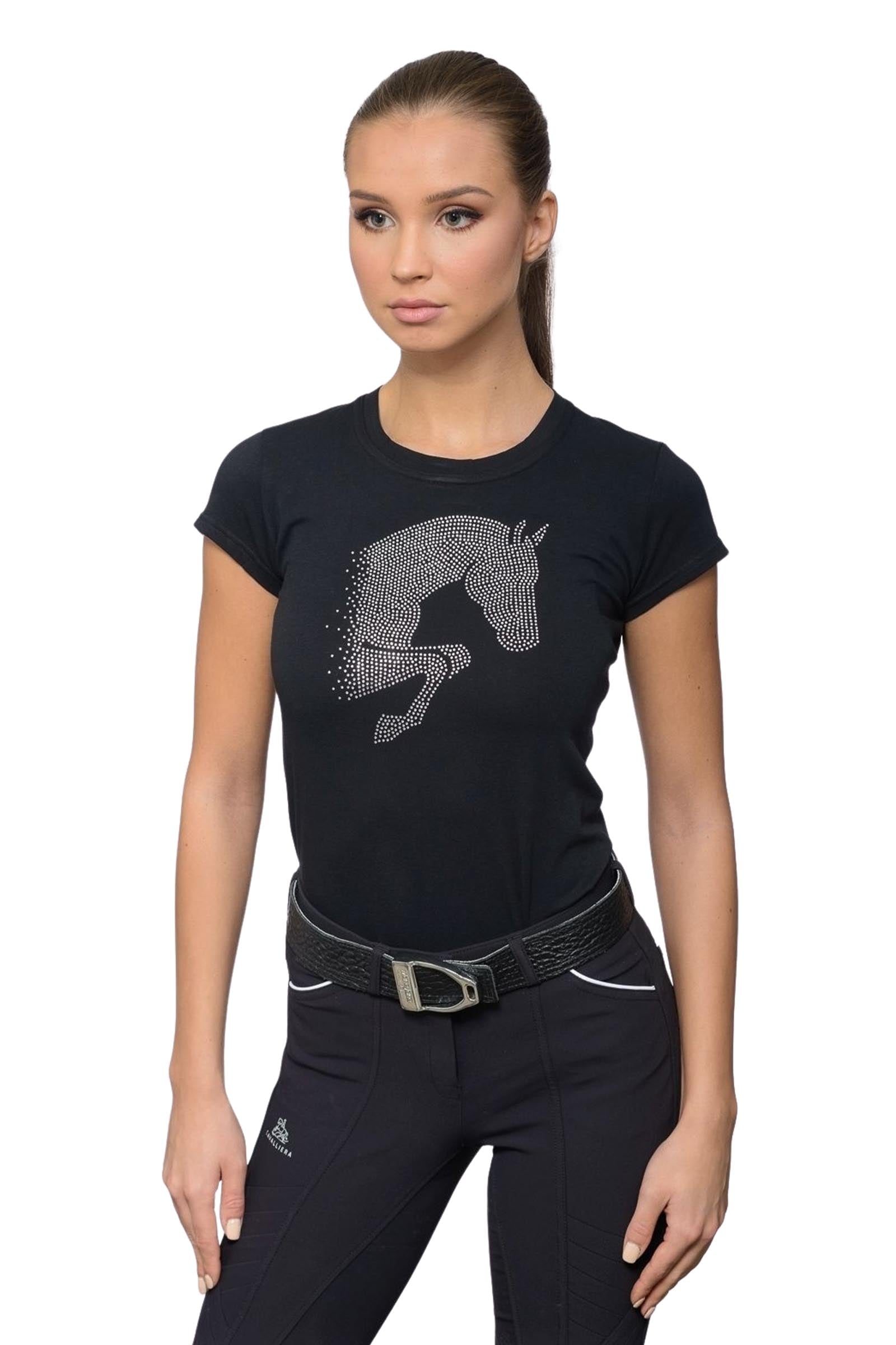 Cavalliera Riding Cotton Top Jumping Star, Women's Short Sleeve Women’s Riding Clothing
