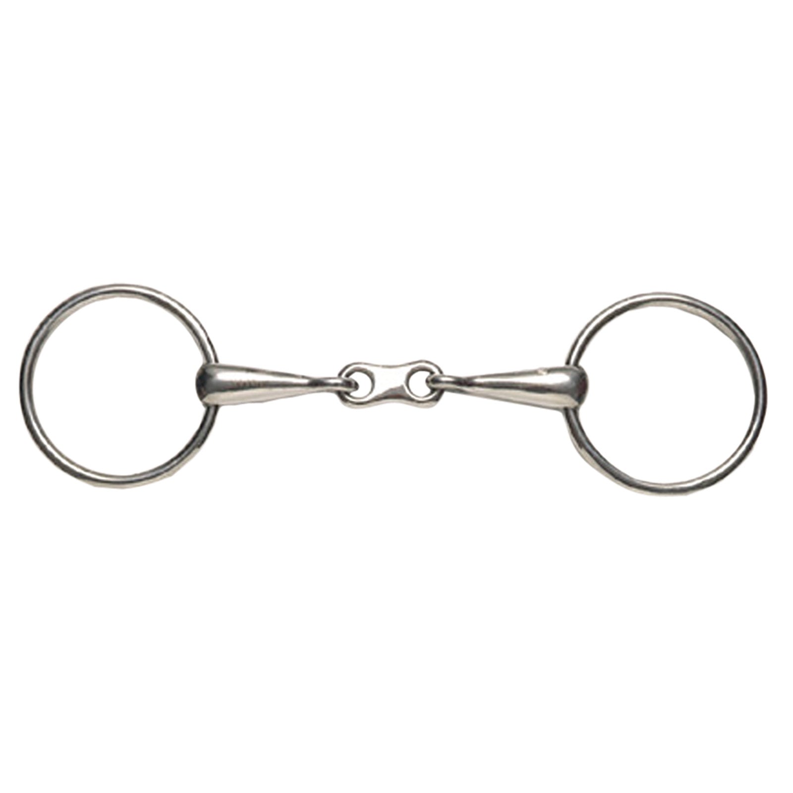 Korsteel Stainless Steel Thin Mouth French Link Loose Ring Snaffle Bit Mors