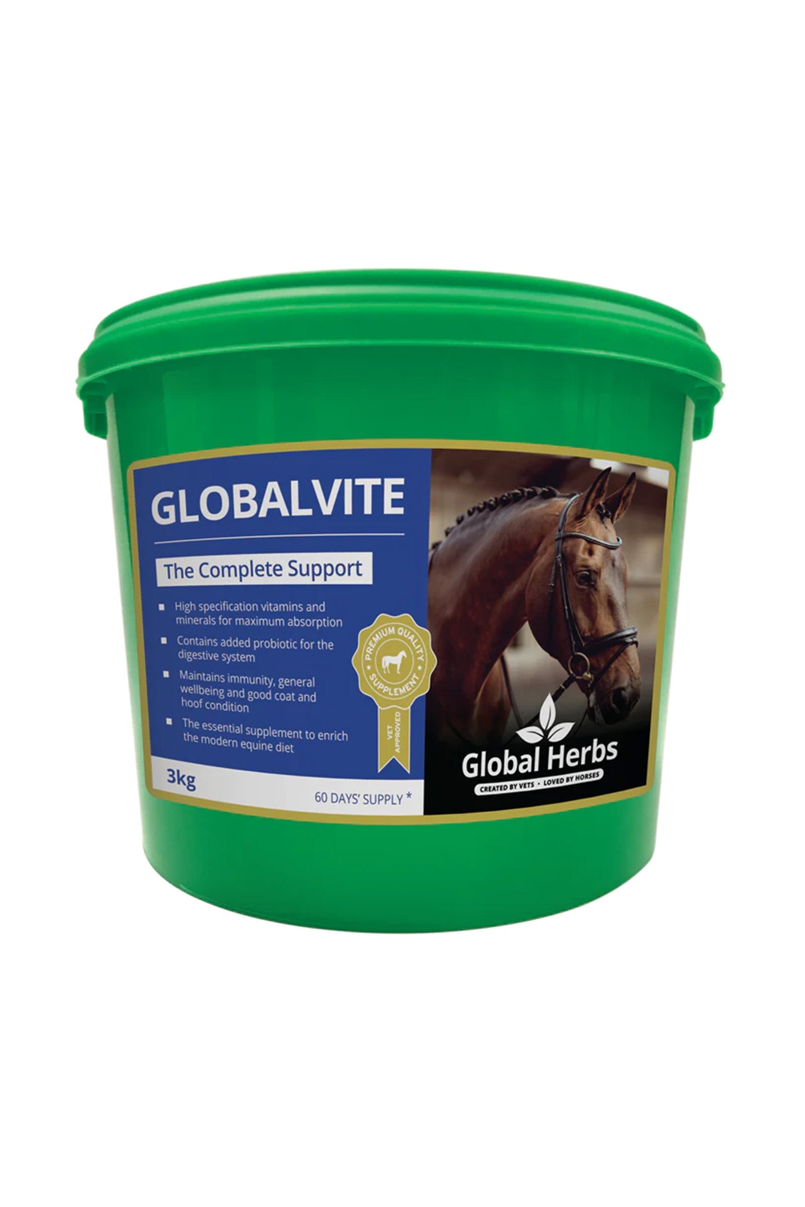 Global Herbs Complément alimentaire de soin GlobalVite, 3 kg Horse Feed & Nutrition