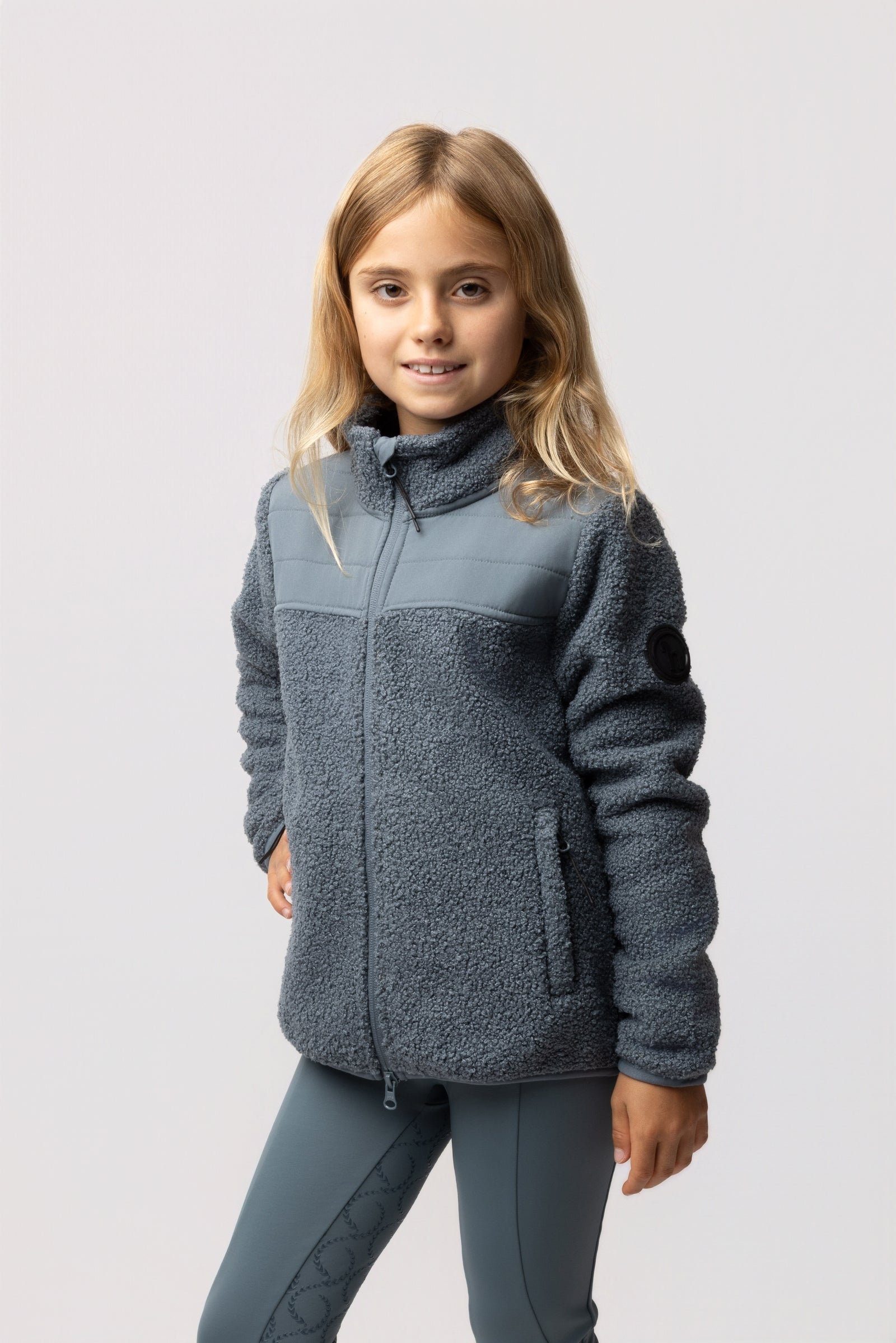 Horze Misha Veste en polaire hybride pour enfants Vêtements d'équitation enfant