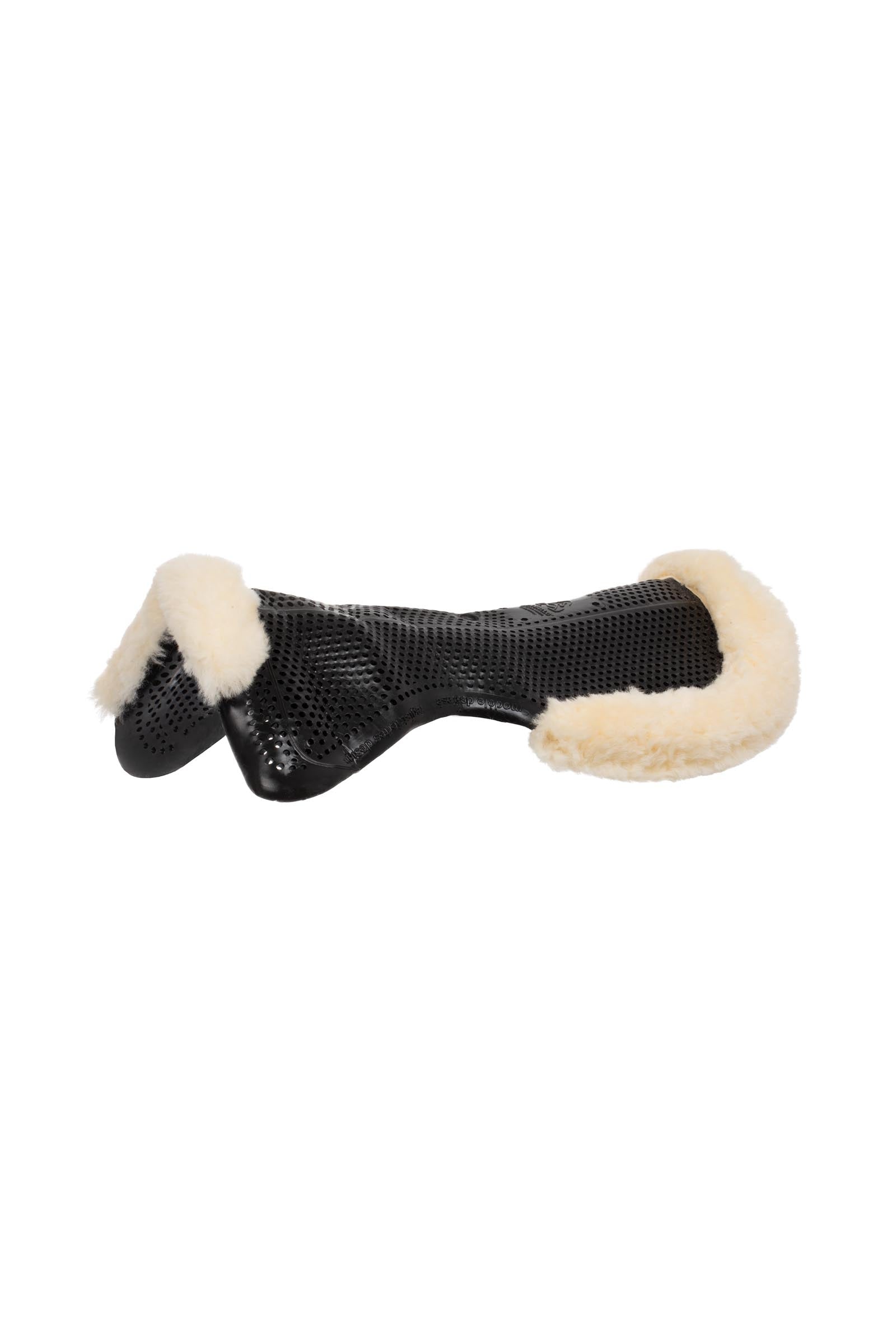 Acavallo Gel antidérapant Classic poney avec schaffell demi-découpe plat Tapis de selle