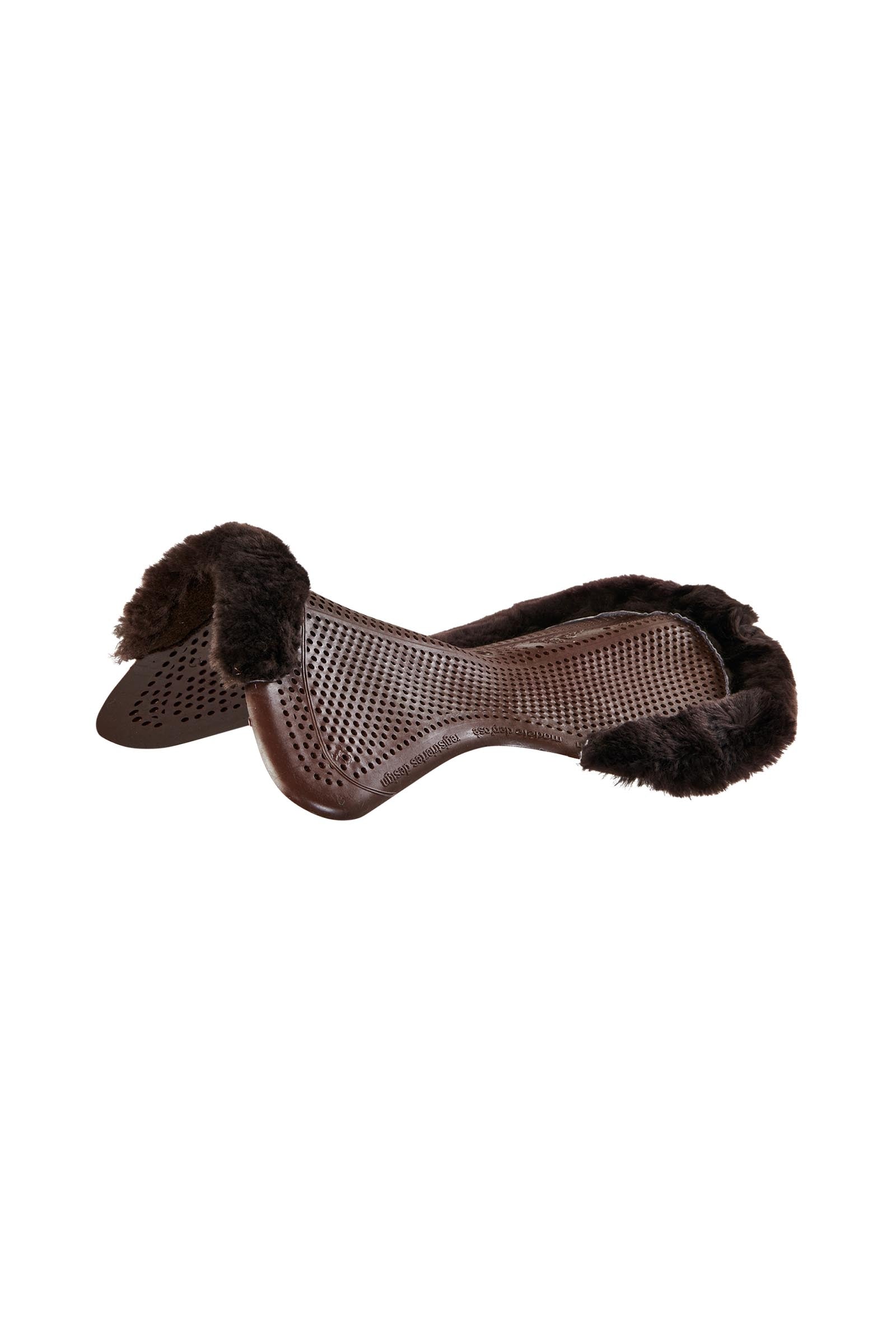 Acavallo Gel Non Slip Classic Pony With Sheepskin 1/2 Cut-Out Flat Saddle Pads