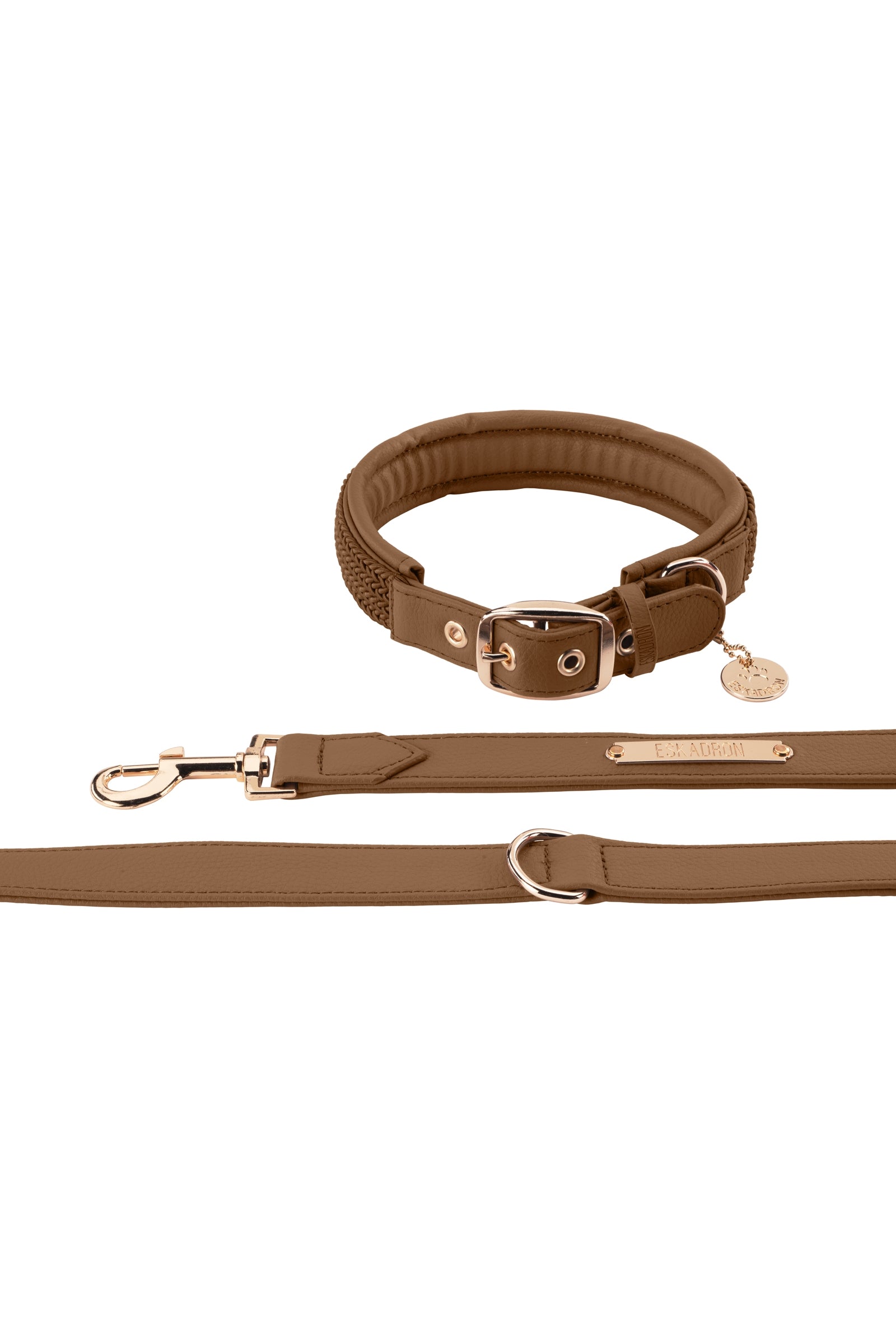 Eskadron Heritage AW24 ensemble collier et laisse pour chien en similicuir Chiens
