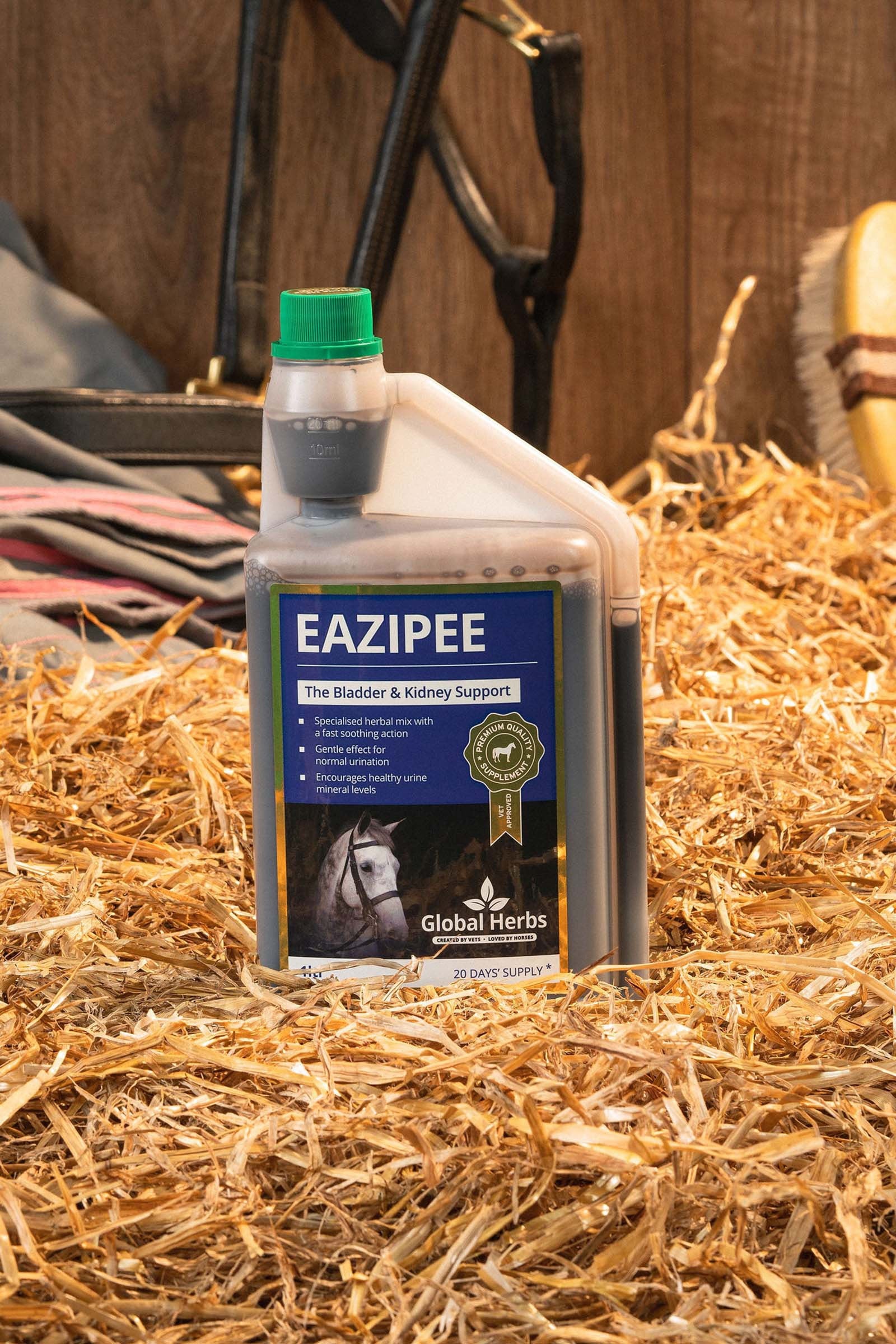 Global Herbs EaziPee Liquid 1L Horse Feed & Nutrition